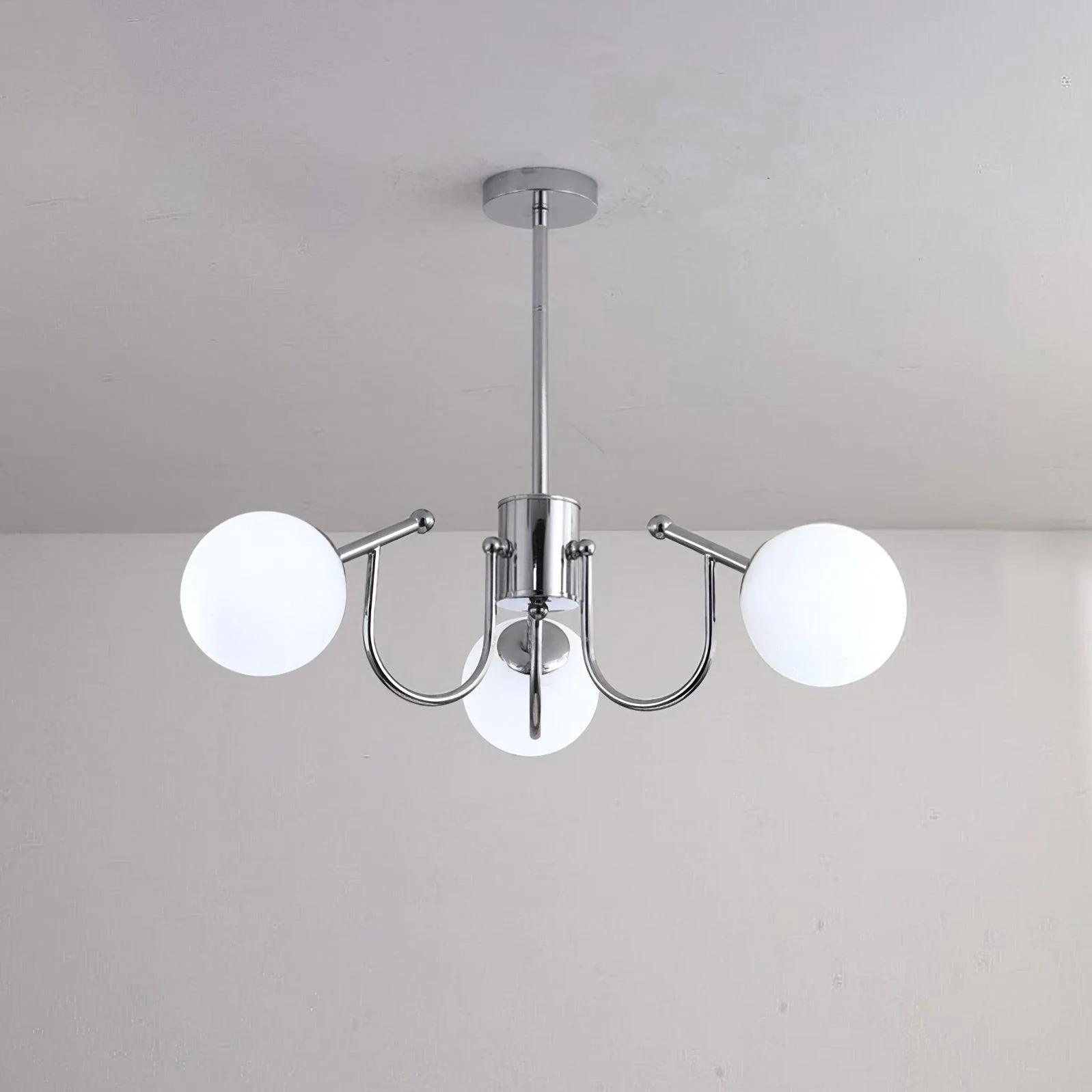 Aurora Chandelier Globe Chrome Modern - Image 12