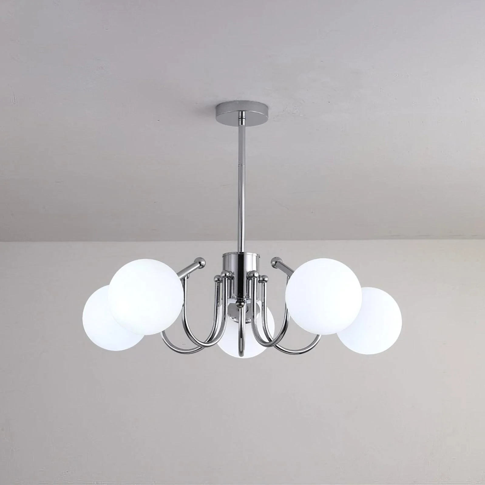 Aurora Chandelier Globe Chrome Modern - Image 27