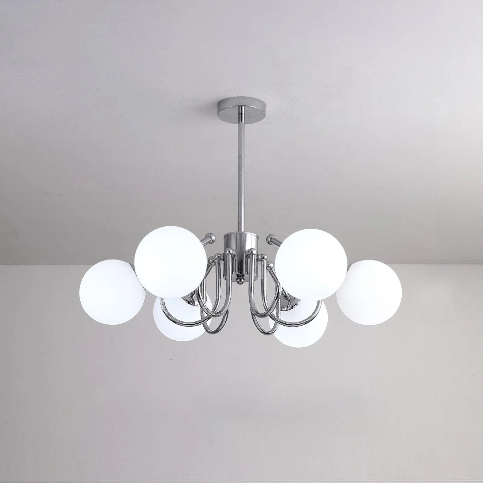 Aurora Chandelier Globe Chrome Modern - Image 28