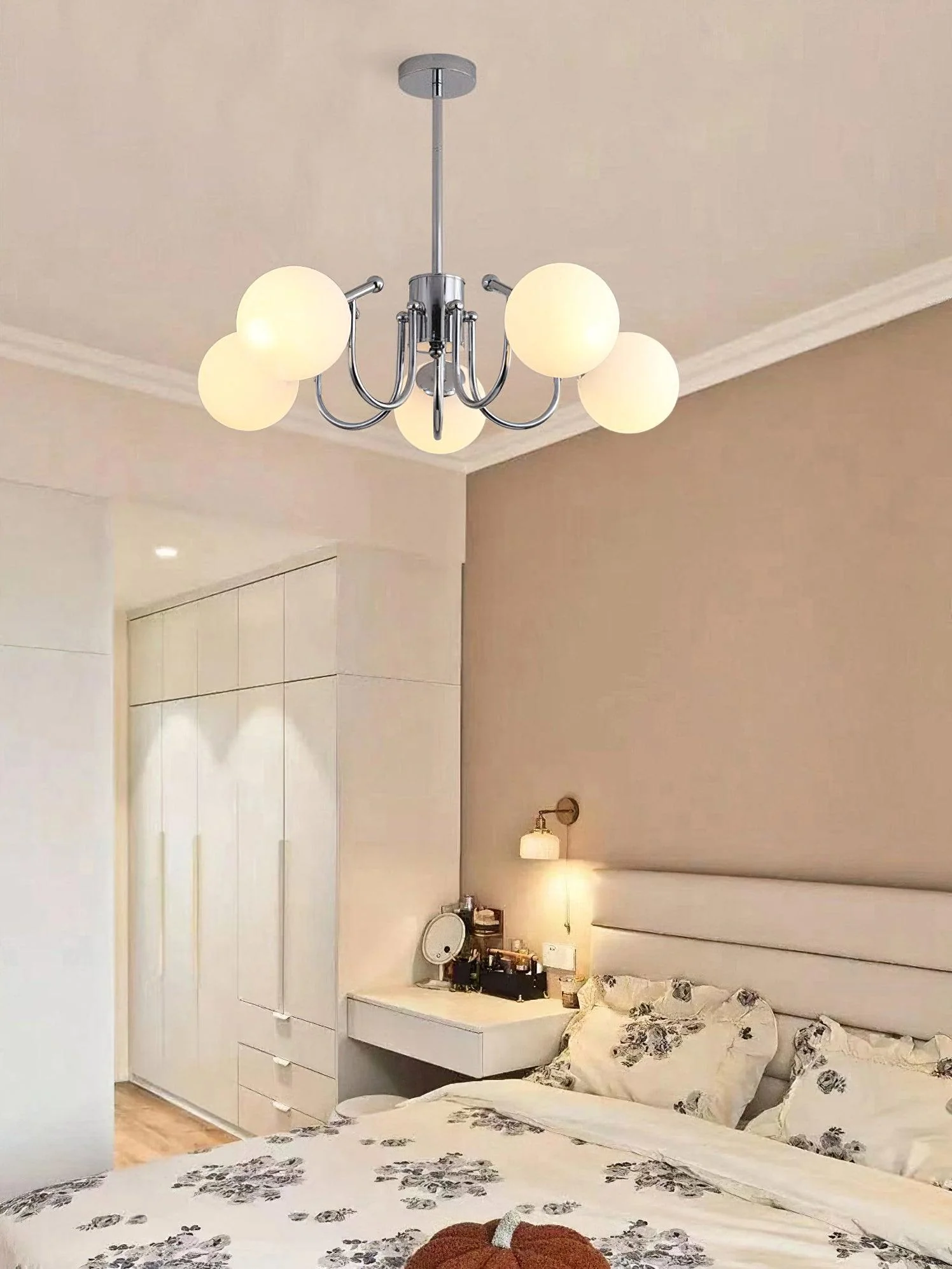 Aurora Chandelier Globe Chrome Modern - Image 30