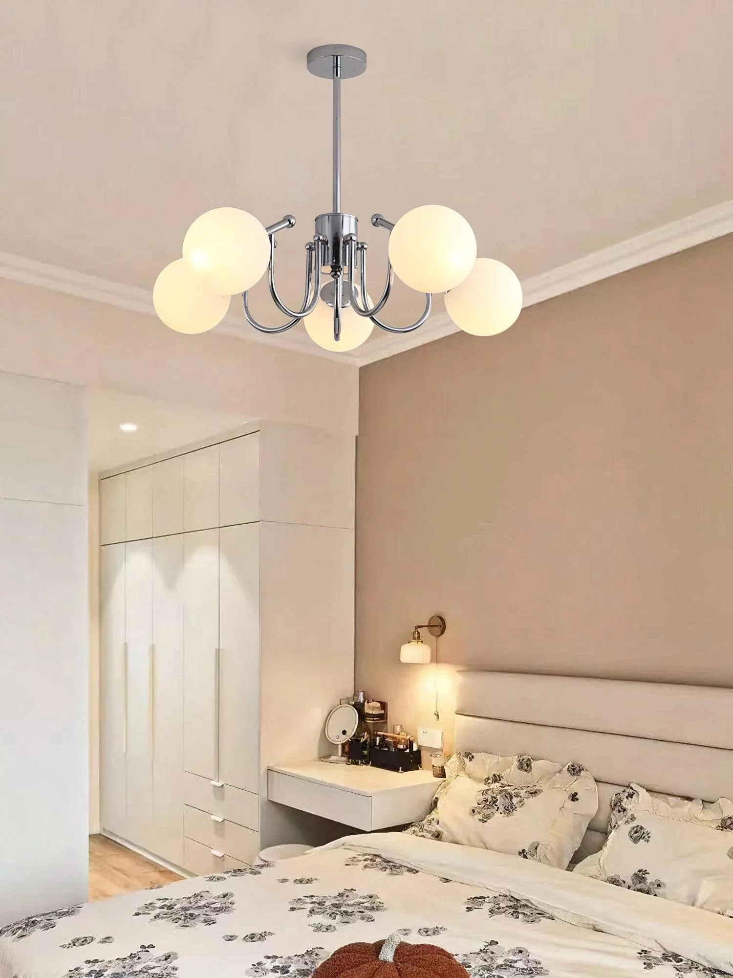 Aurora Chandelier Globe Chrome Modern - Image 32