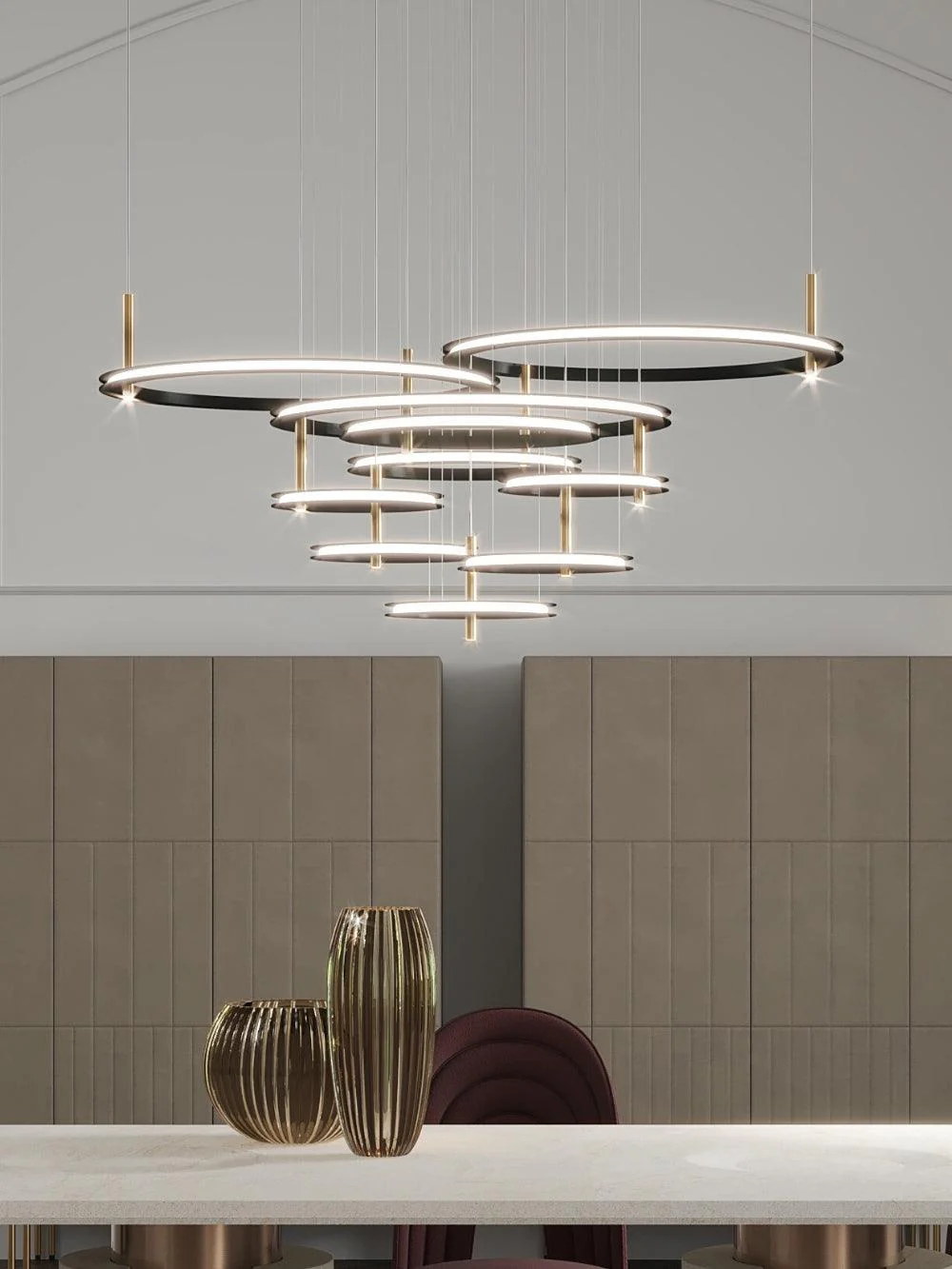 Aurora Chandelier Ring Layered Minimalist - Image 7