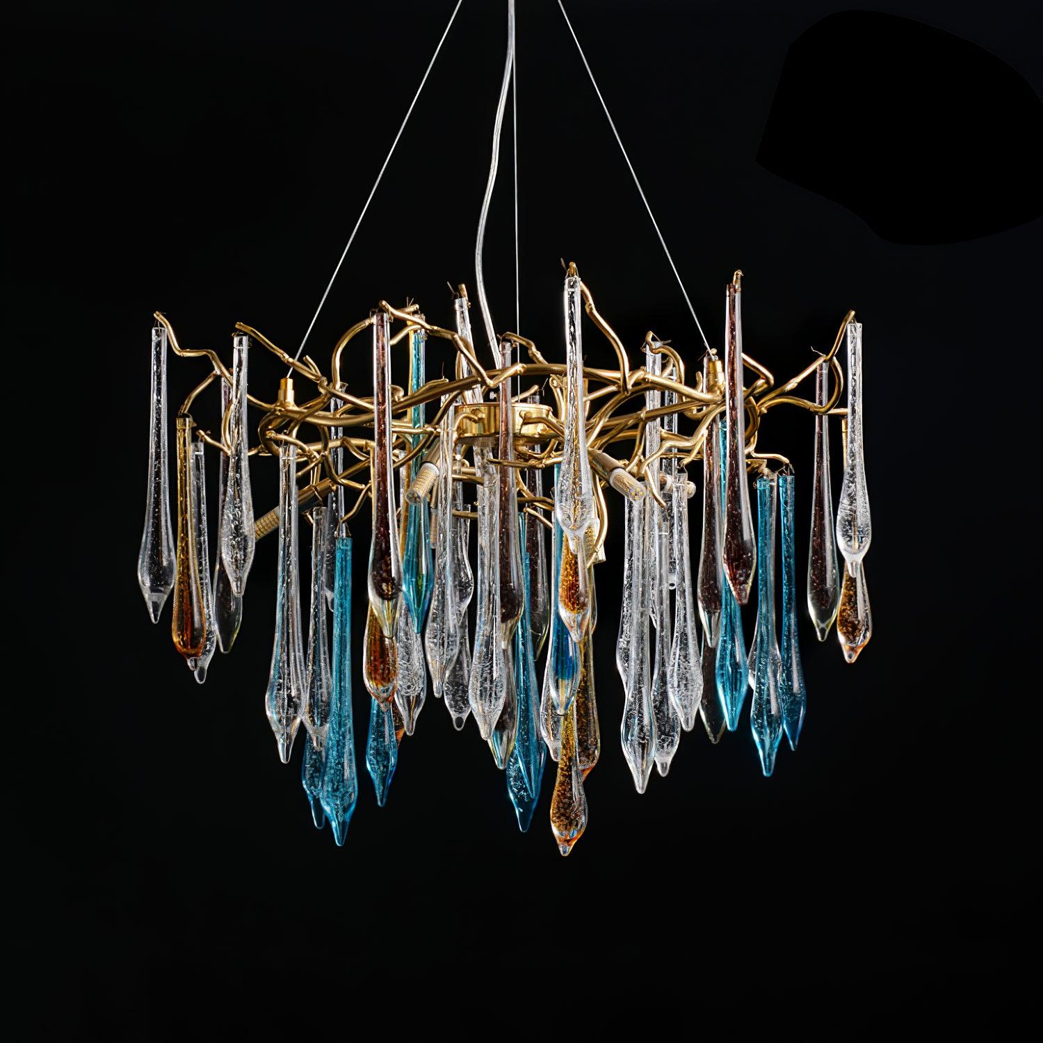 Aurora Chandelier Teardrop Glass Luxe - Image 13