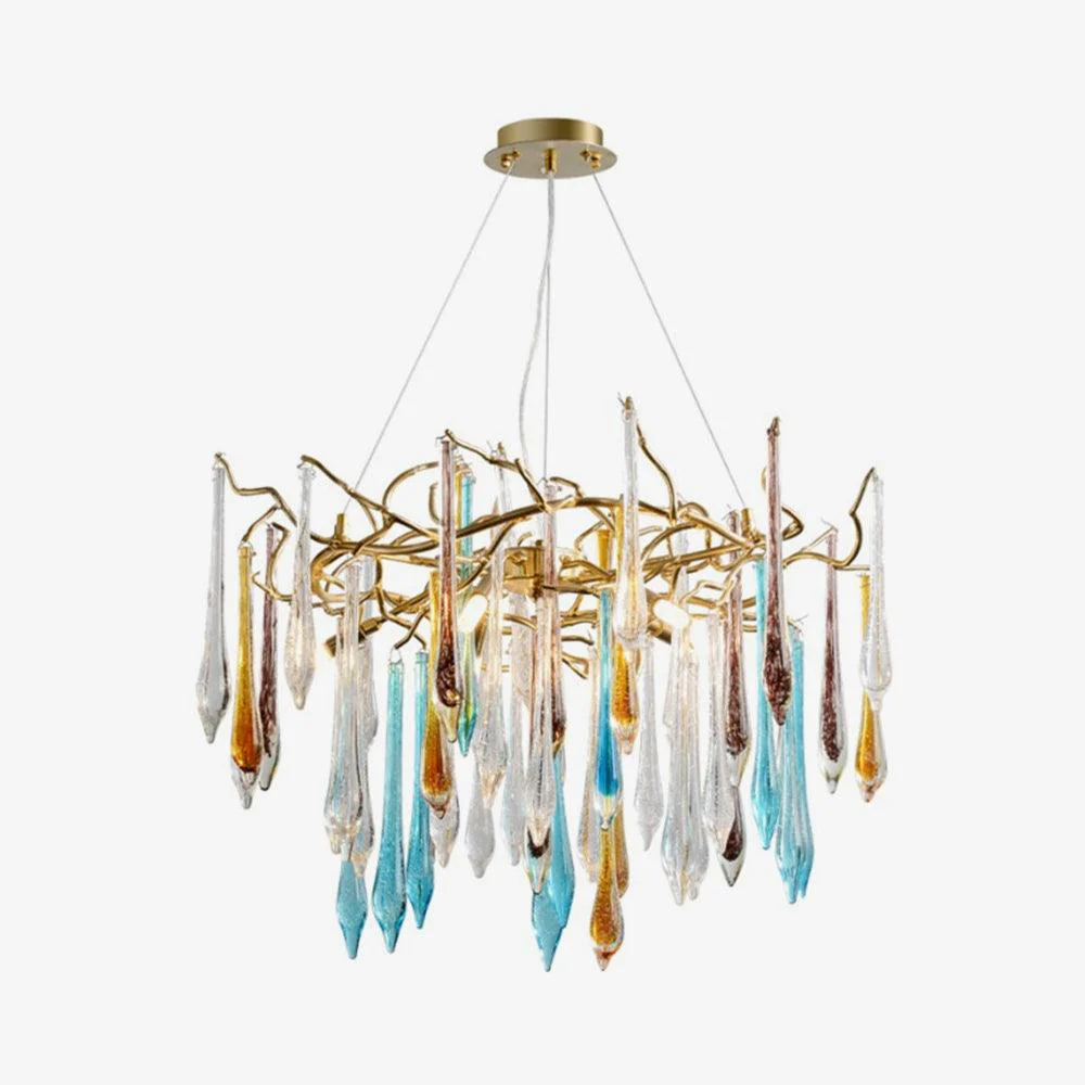 Aurora Chandelier Teardrop Glass Luxe - Image 3