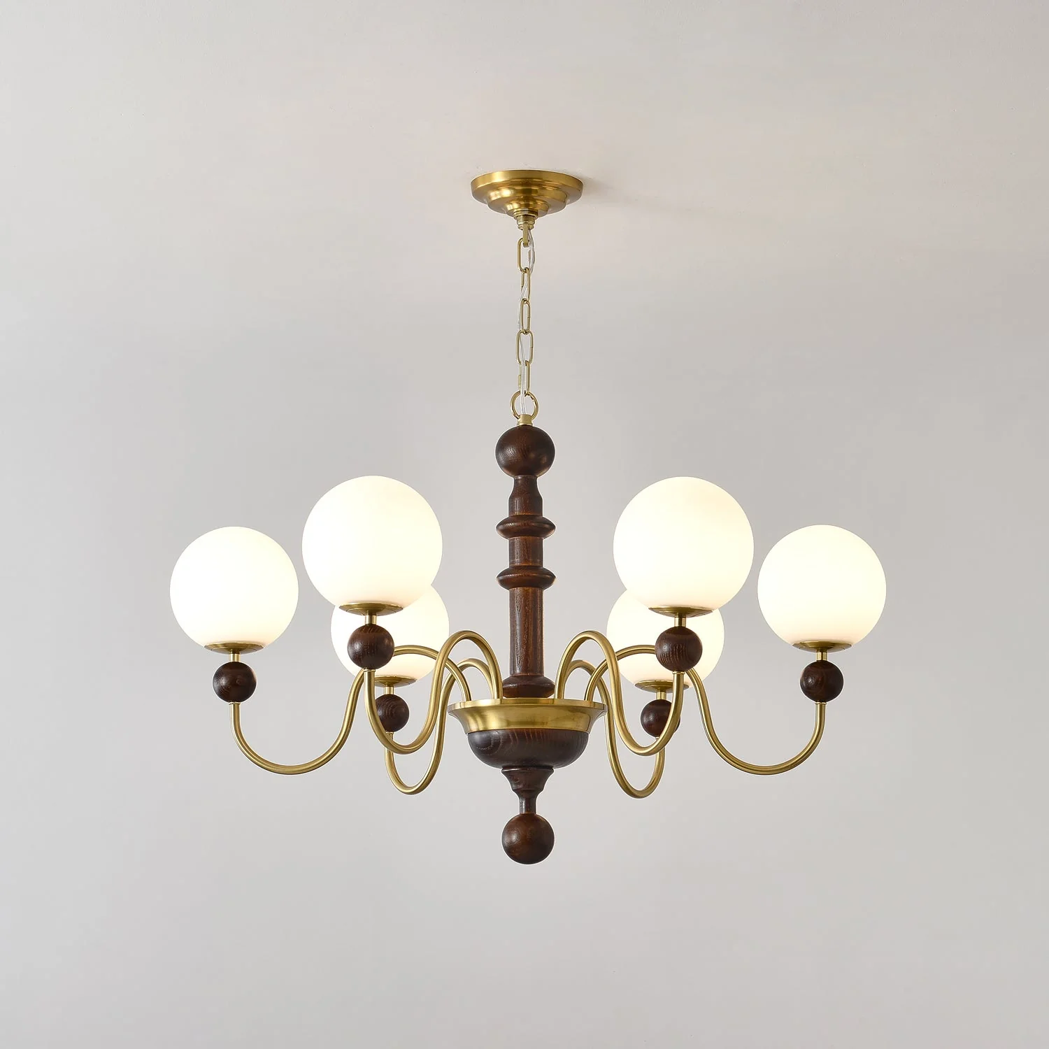 Aurora Chandelier Vintage Curved Sphere - Image 17