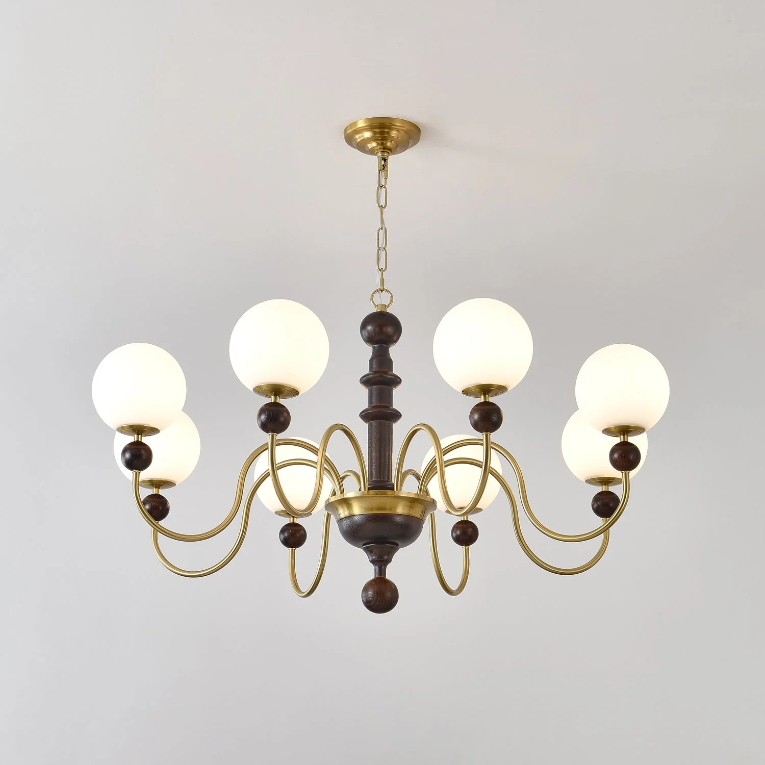 Aurora Chandelier Vintage Curved Sphere - Image 21