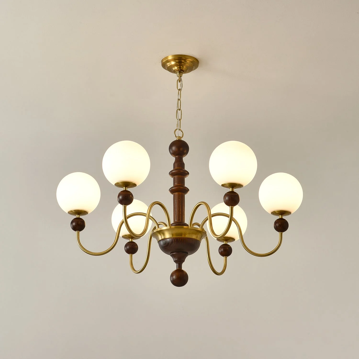 Aurora Chandelier Vintage Curved Sphere - Image 25