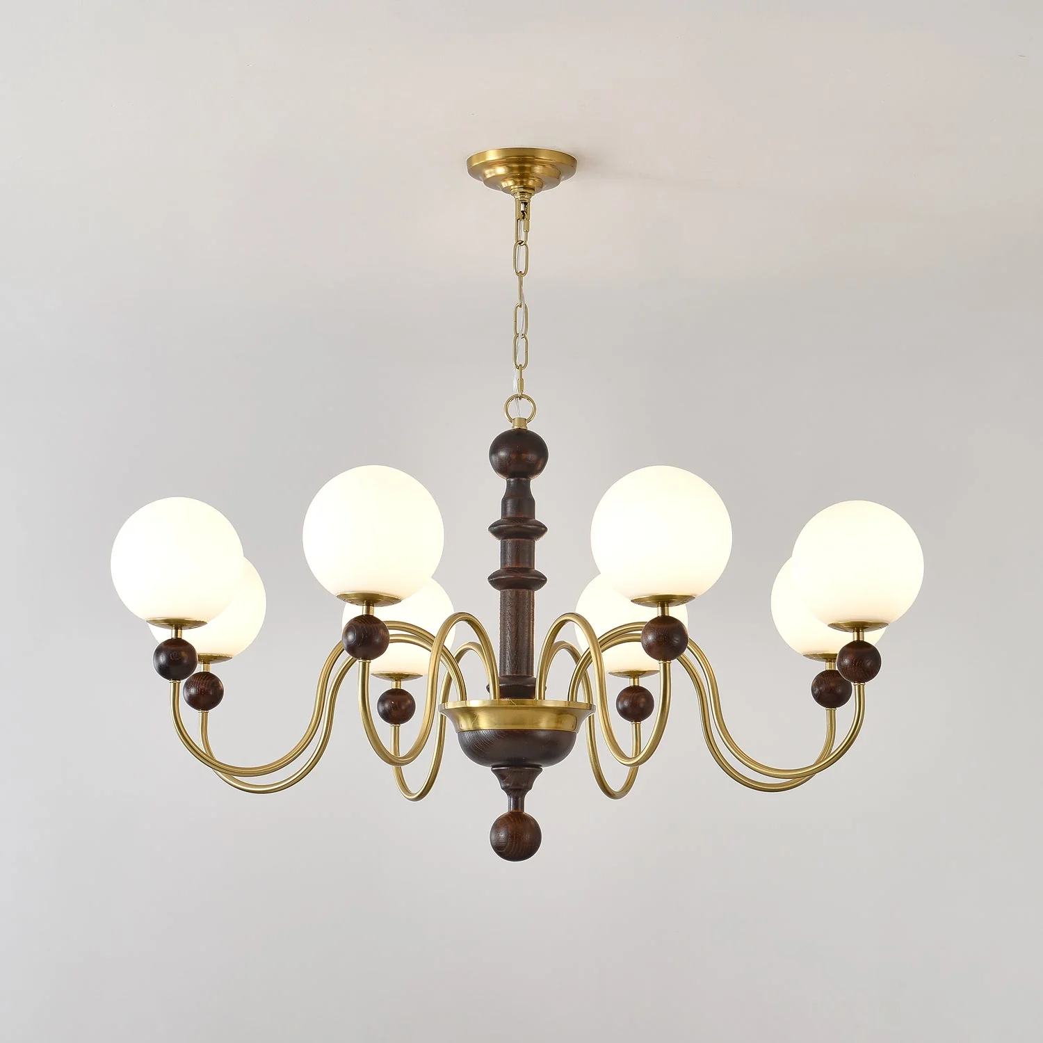 Aurora Chandelier Vintage Curved Sphere - Image 4