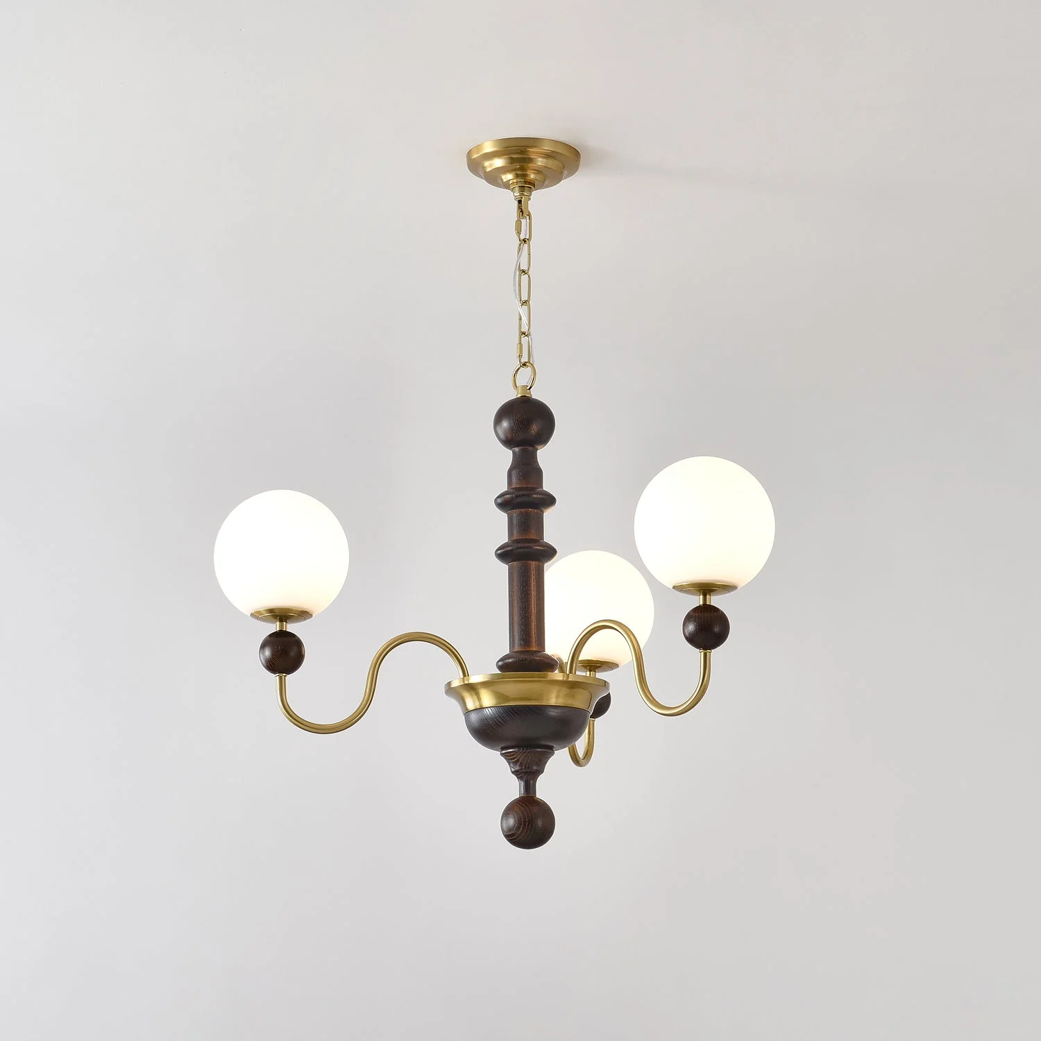 Aurora Chandelier Vintage Curved Sphere - Image 5