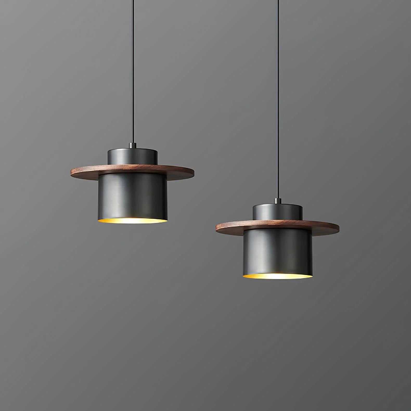 Aurora Industrial Brass Pendant Light - Image 12