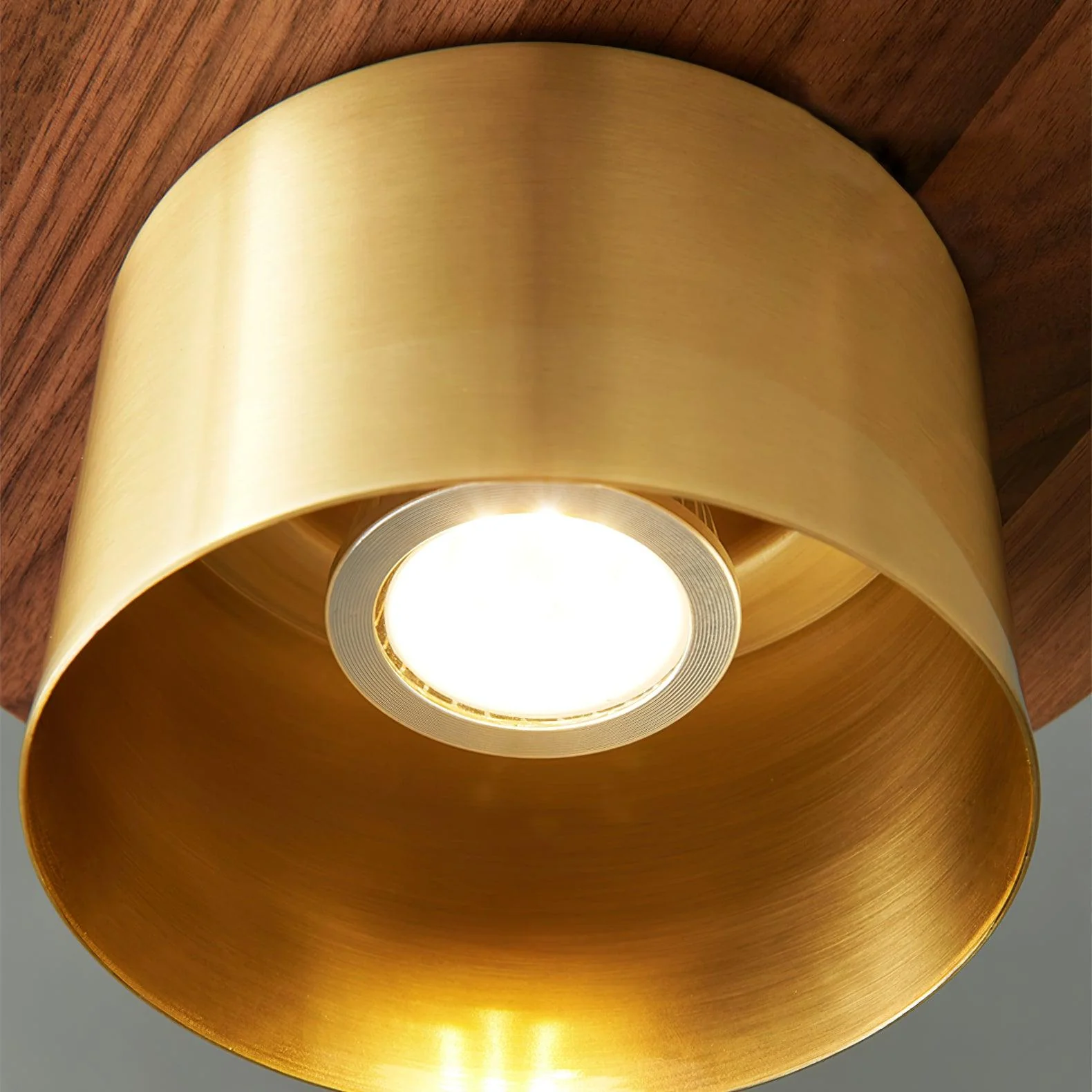 Aurora Industrial Brass Pendant Light - Image 13