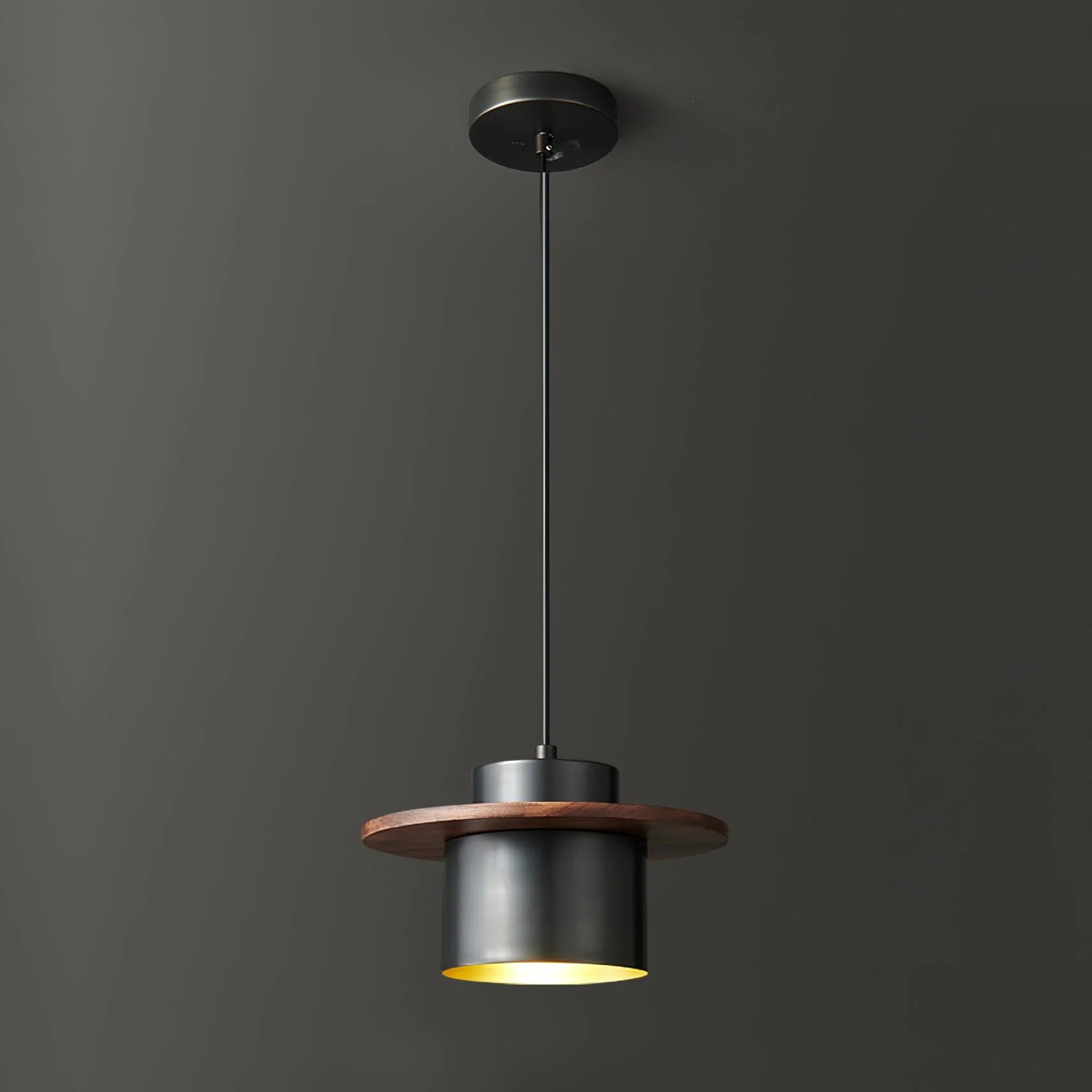 Aurora Industrial Brass Pendant Light - Image 18