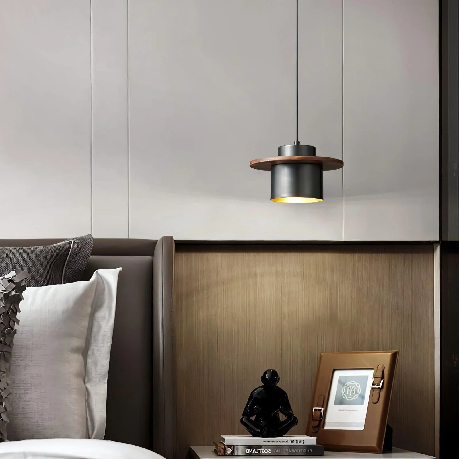 Aurora Industrial Brass Pendant Light - Image 24