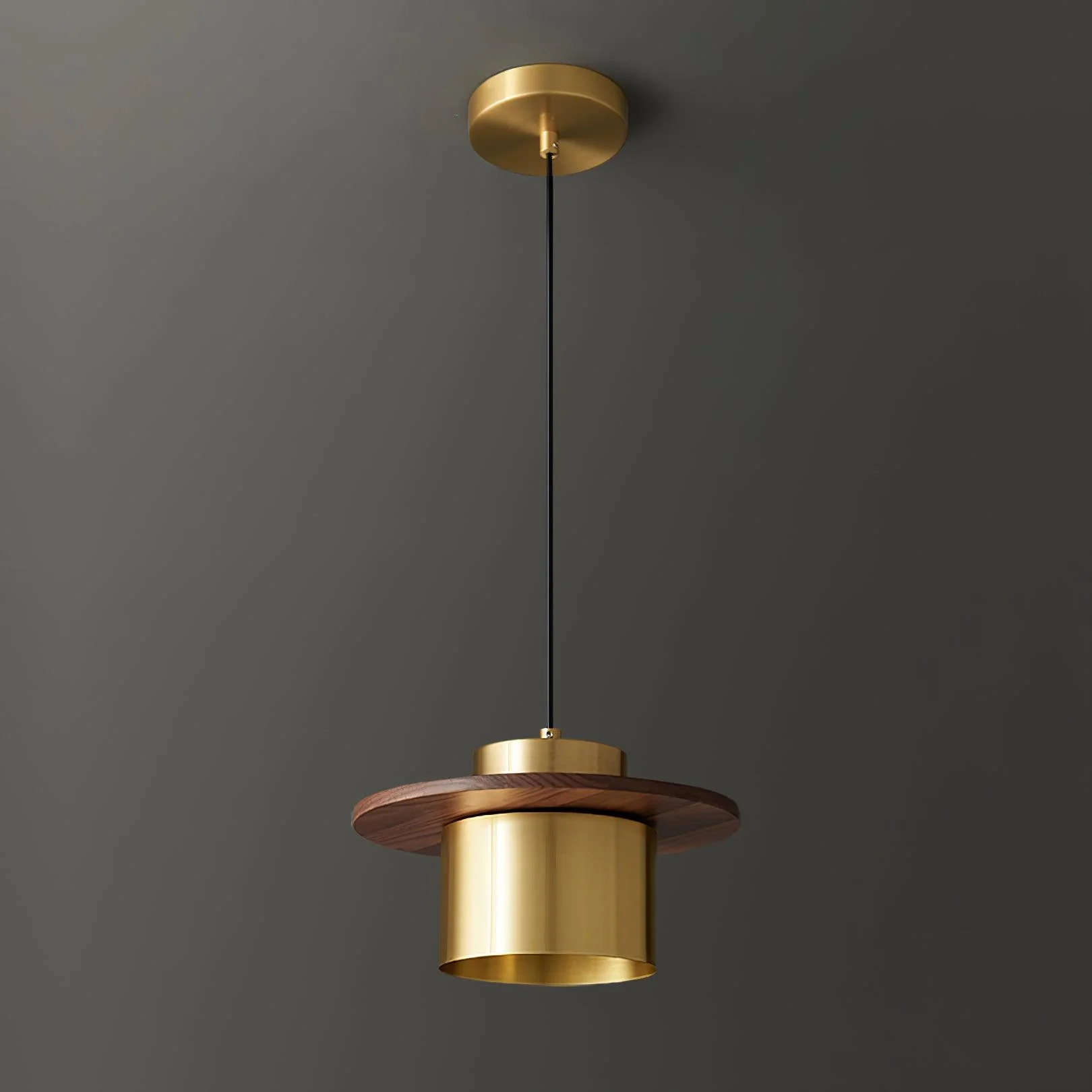 Aurora Industrial Brass Pendant Light - Image 26