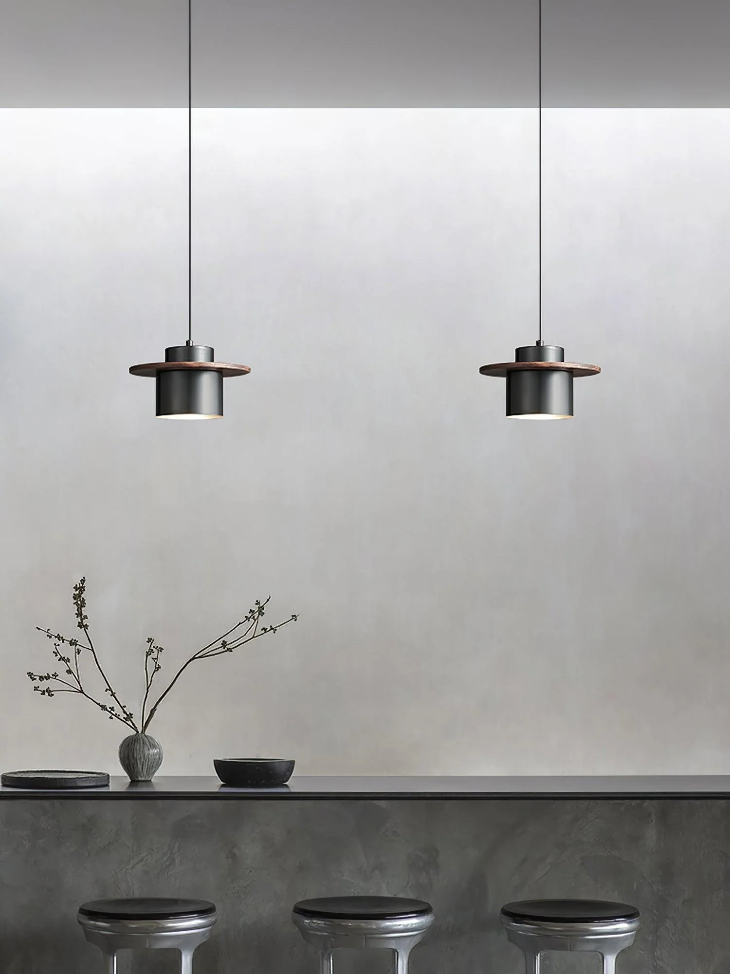 Aurora Industrial Brass Pendant Light - Image 29