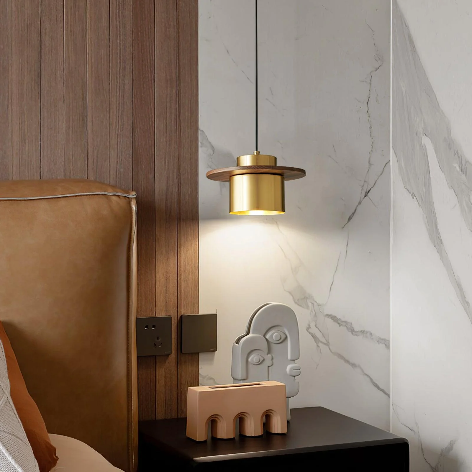 Aurora Industrial Brass Pendant Light - Image 4