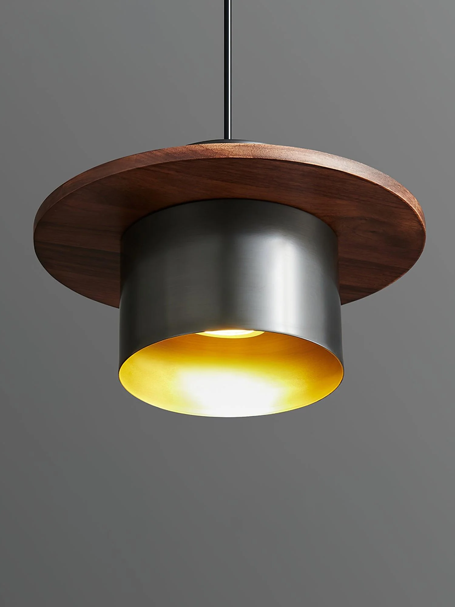 Aurora Industrial Brass Pendant Light - Image 9