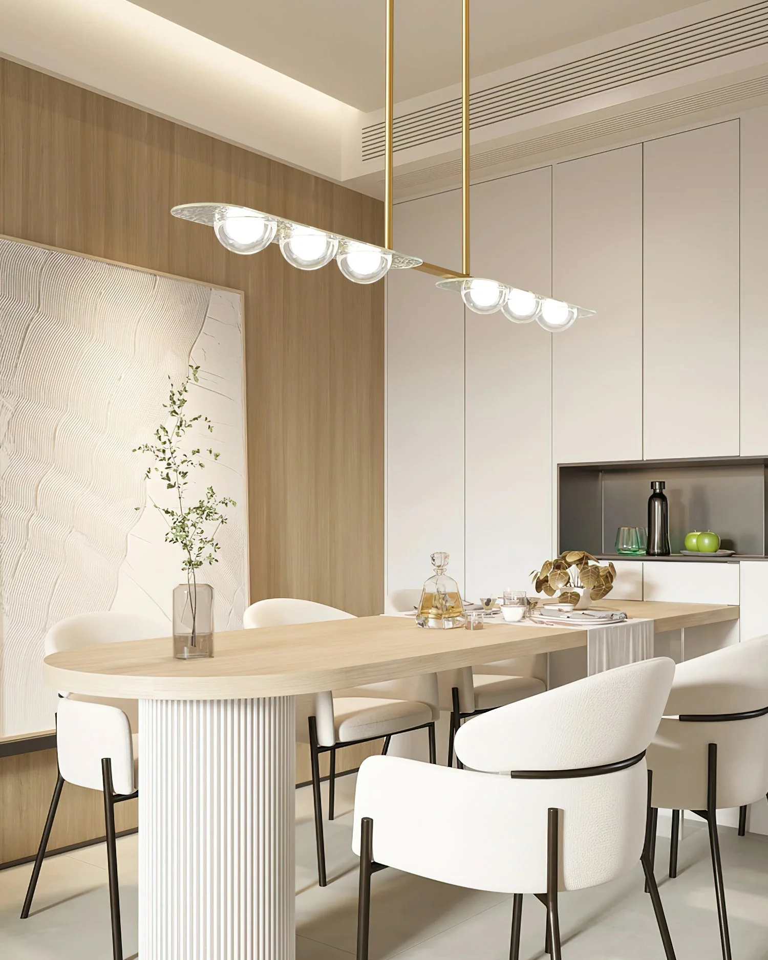 Aurora Pendant Lamp Linear Glass Minimalist - Image 10