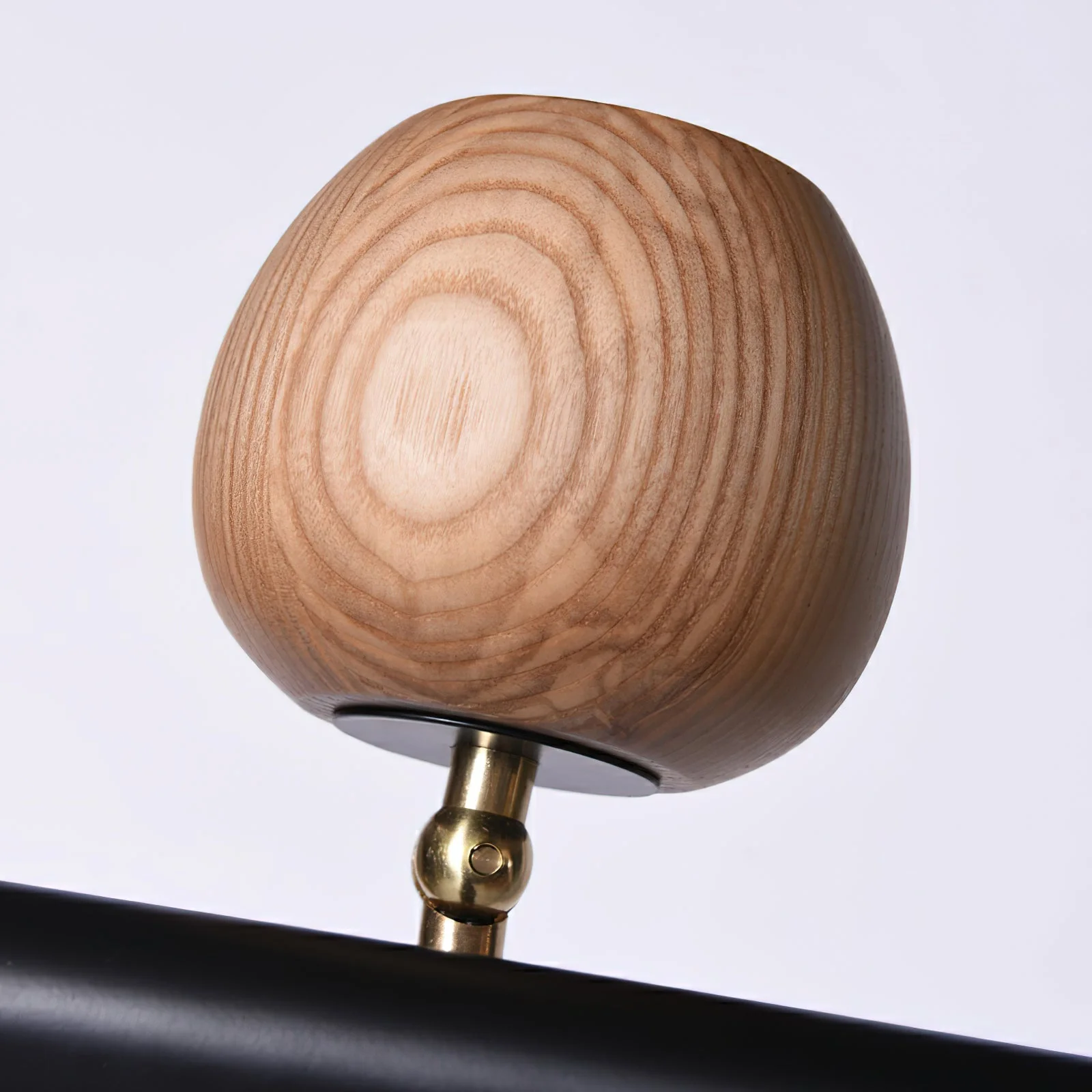 Avelira Rustic Wood Globe Linear Pendant Light - Image 8