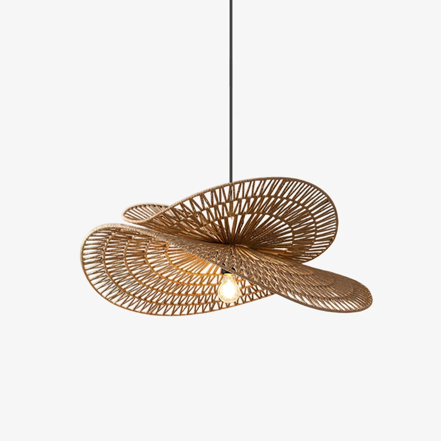 Avelora Hemp Rope Traditional Pendant Light
