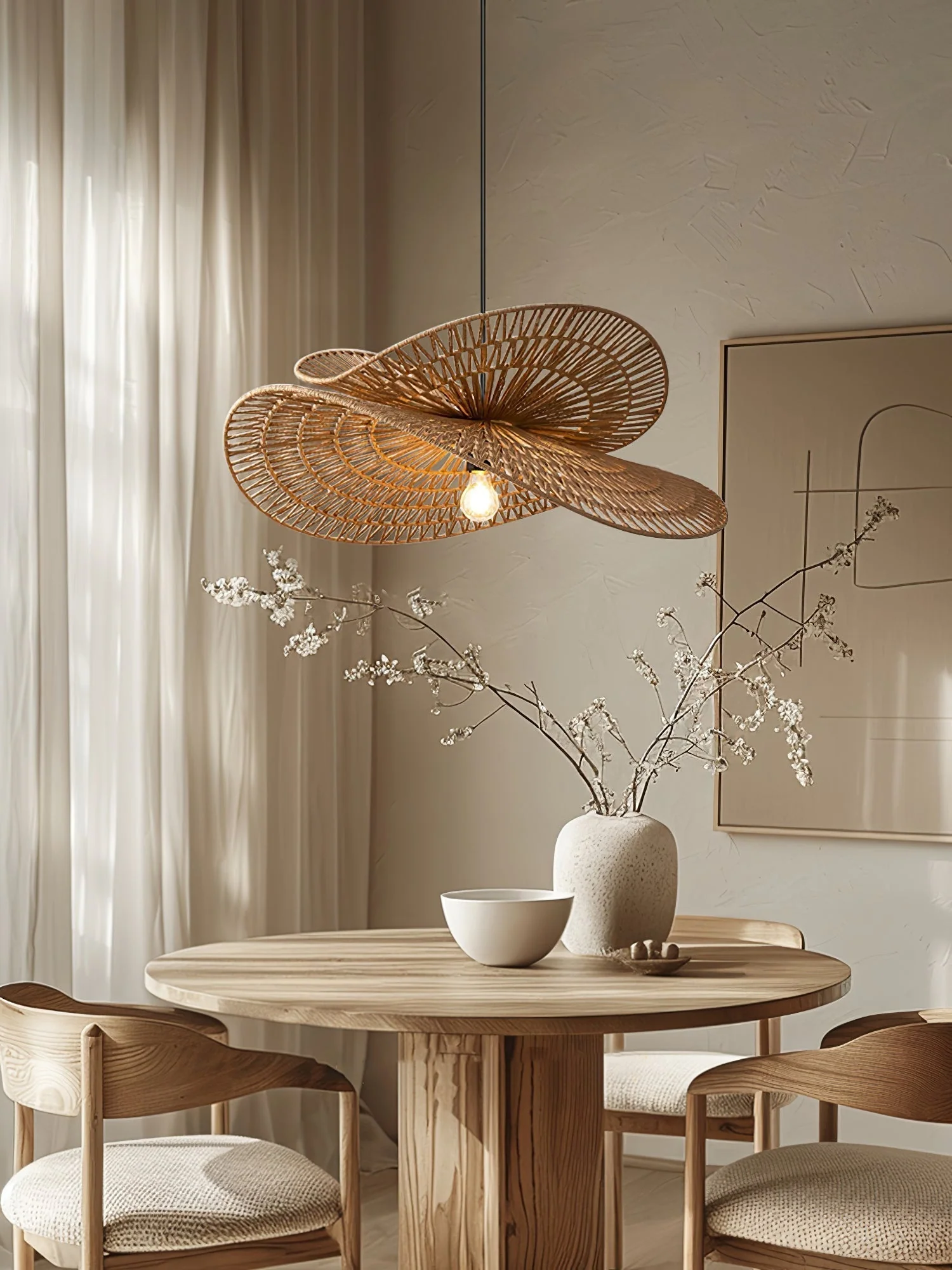 Avelora Hemp Rope Traditional Pendant Light - Image 10