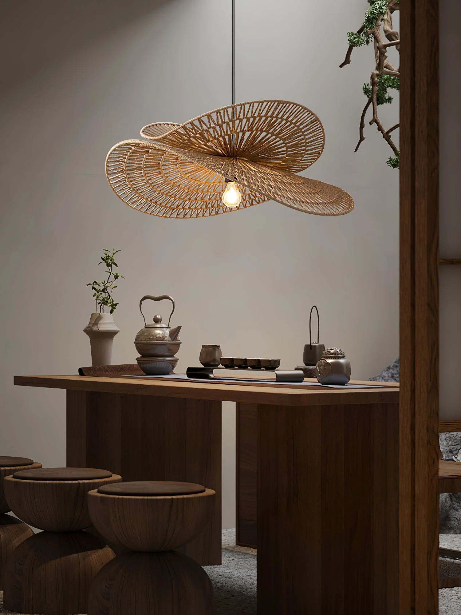Avelora Hemp Rope Traditional Pendant Light - Image 6