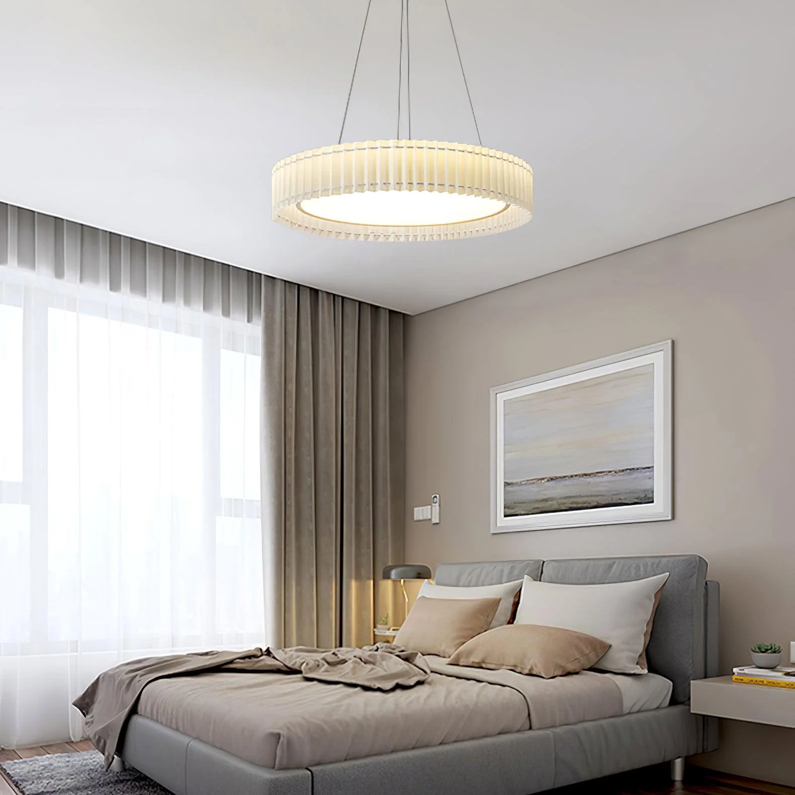 Averise Fabric Cozy Pendant Lamp - Image 17