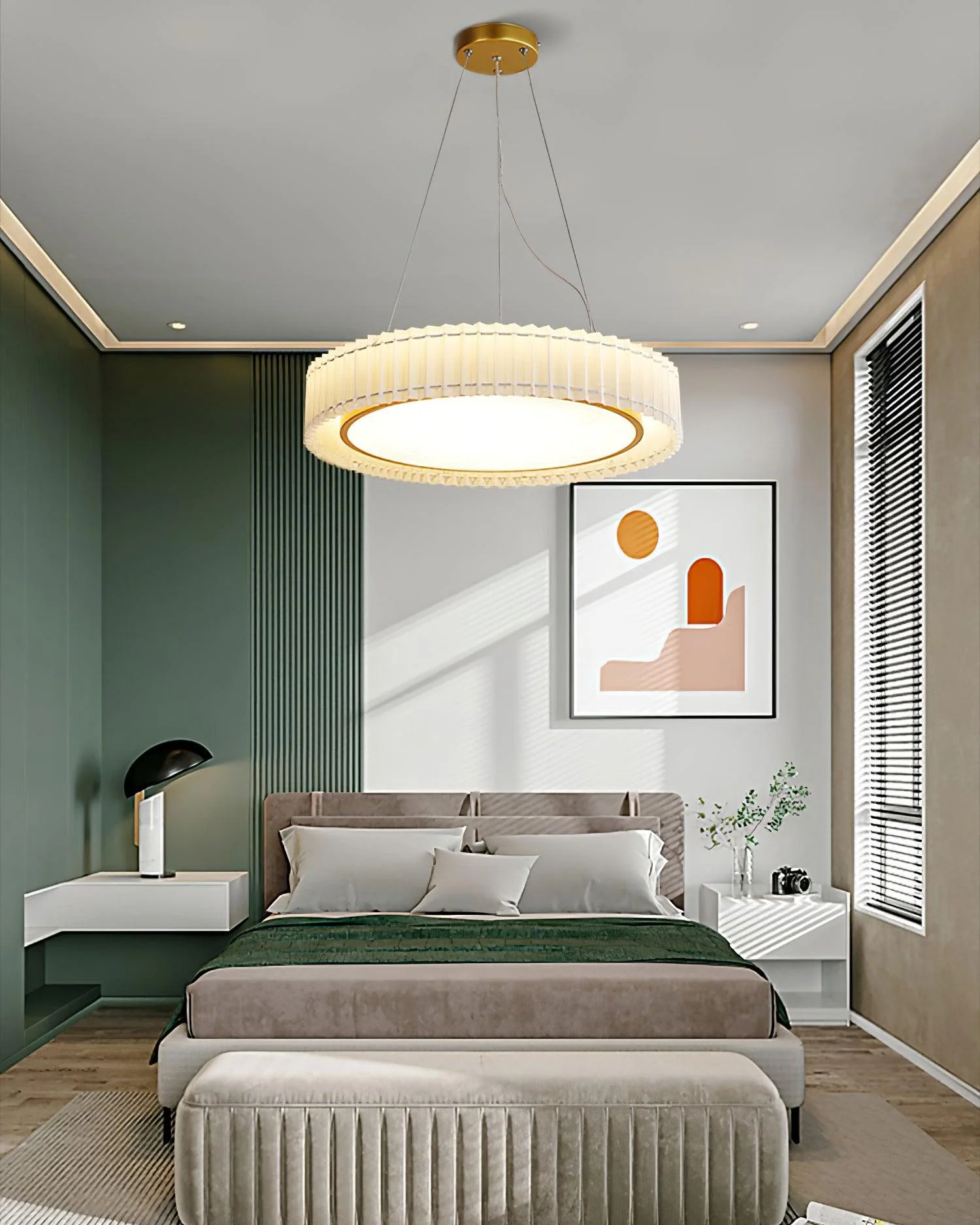 Averise Fabric Cozy Pendant Lamp - Image 19