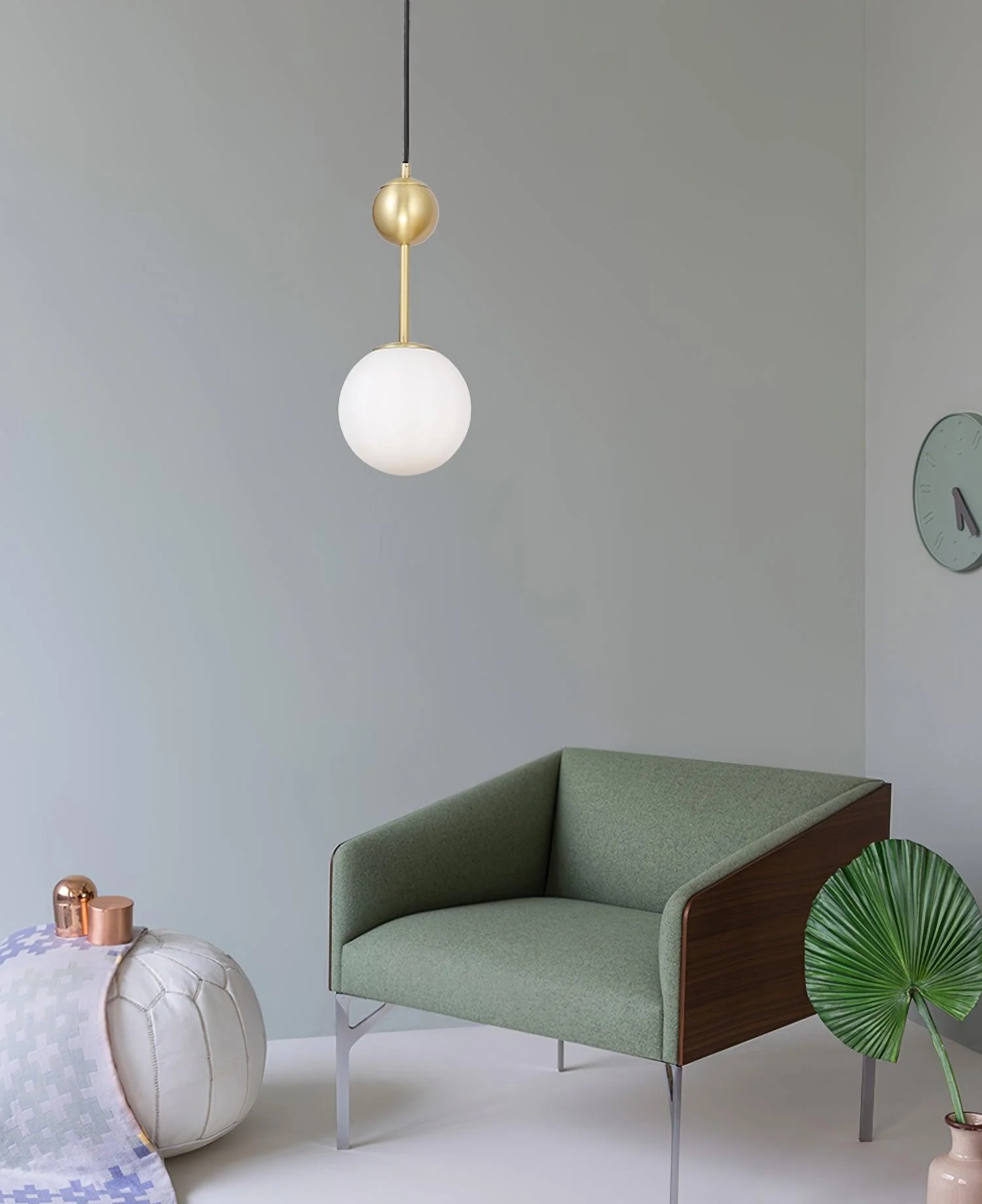 Aviaran Brass & Glass Classic Pendant Light - Image 13