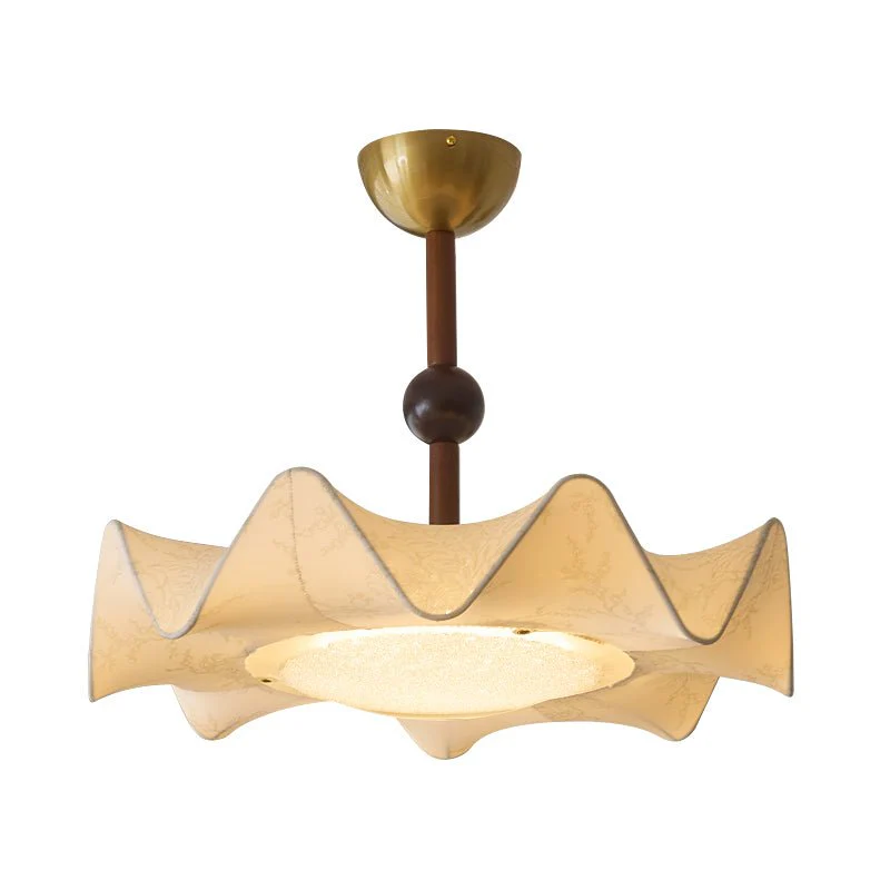 Avlorus Traditional Premium Elegance Wood Fabric Ceiling Light - Image 12