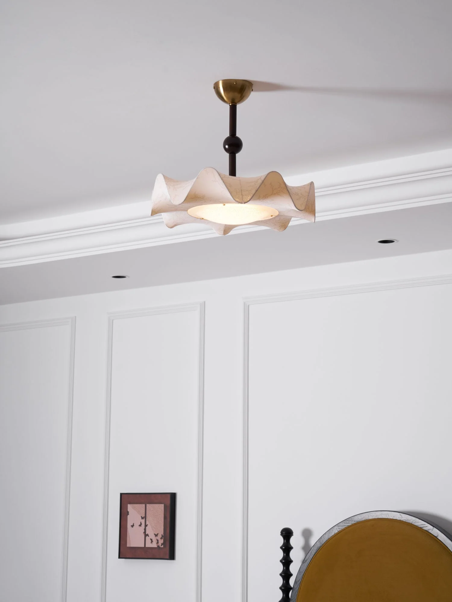 Avlorus Traditional Premium Elegance Wood Fabric Ceiling Light - Image 21