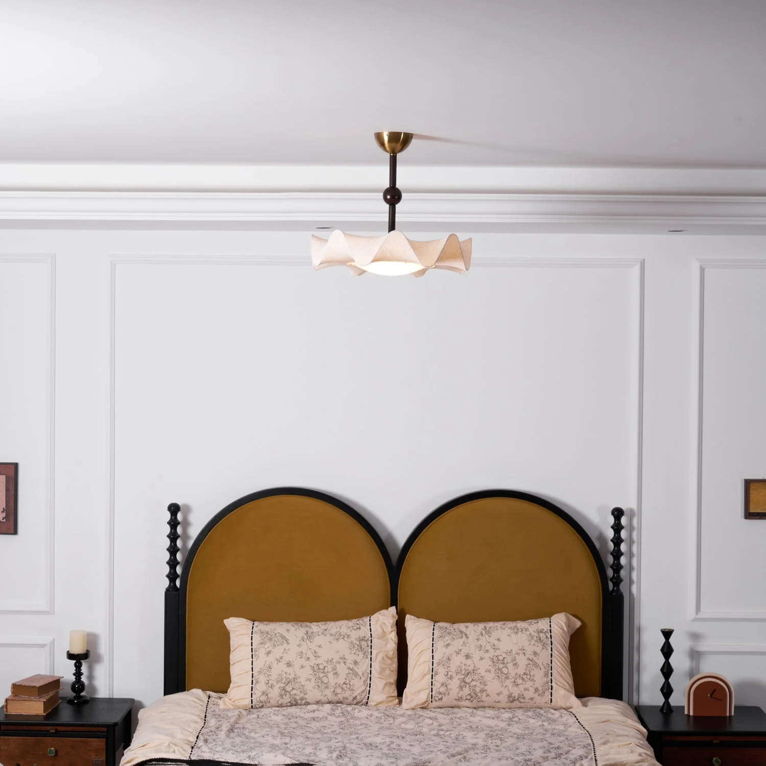 Avlorus Traditional Premium Elegance Wood Fabric Ceiling Light - Image 23