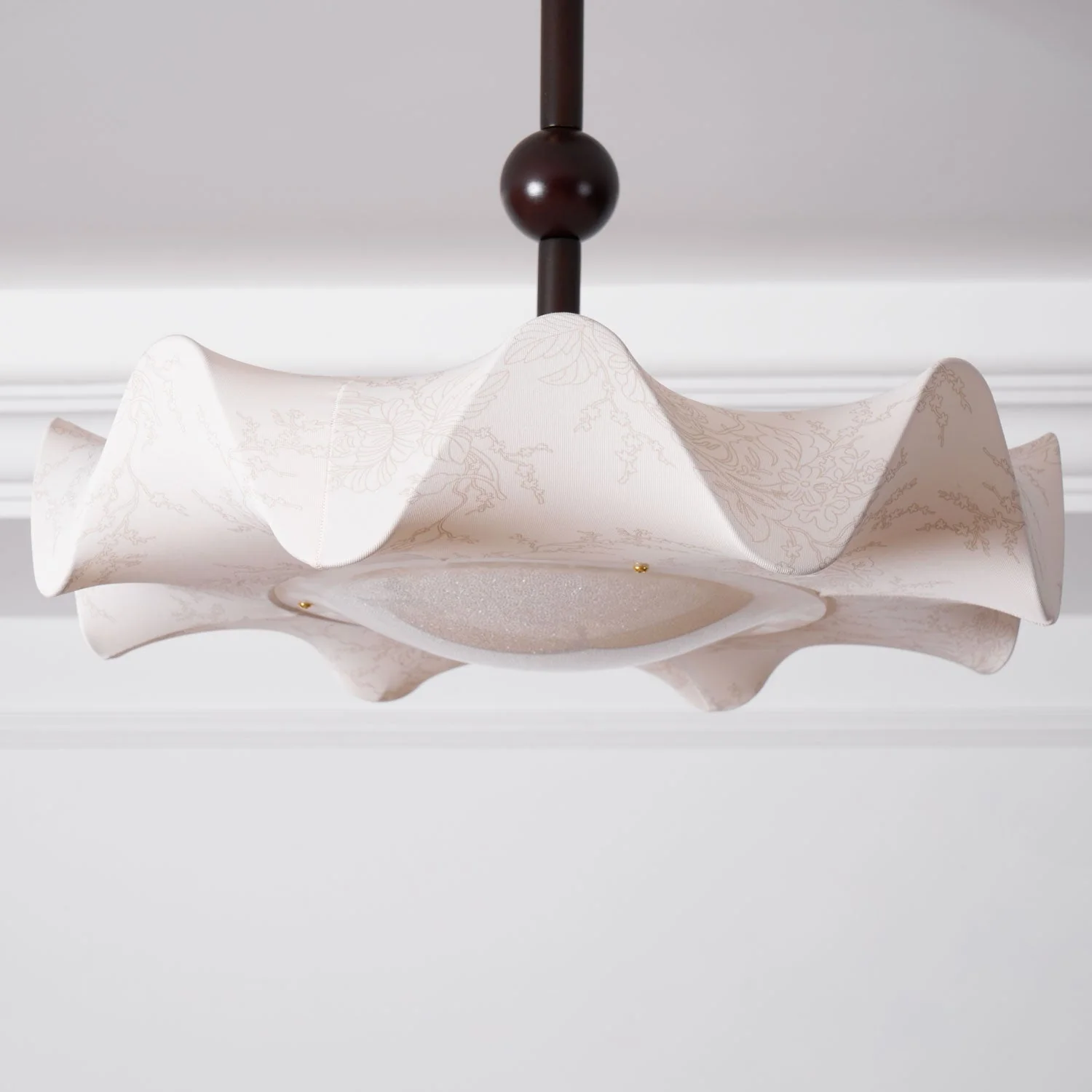 Avlorus Traditional Premium Elegance Wood Fabric Ceiling Light - Image 3