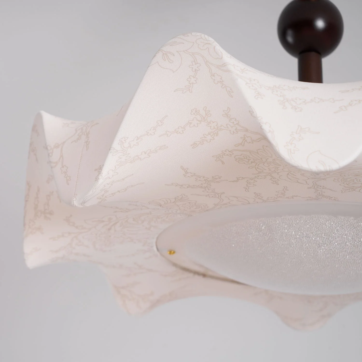 Avlorus Traditional Premium Elegance Wood Fabric Ceiling Light - Image 7