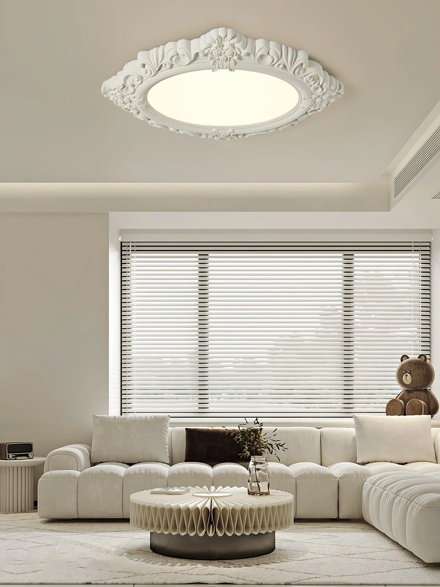 Avraee Sculpted Resin Ceiling Lamp - Image 20
