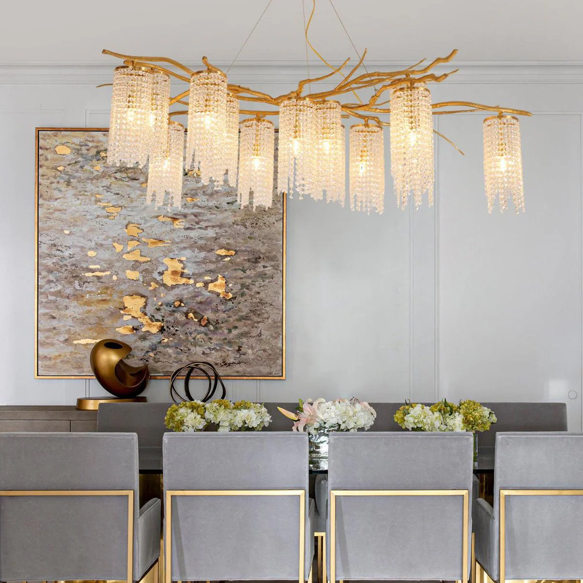 Avvariel Organic Brass Chandelier - Image 16