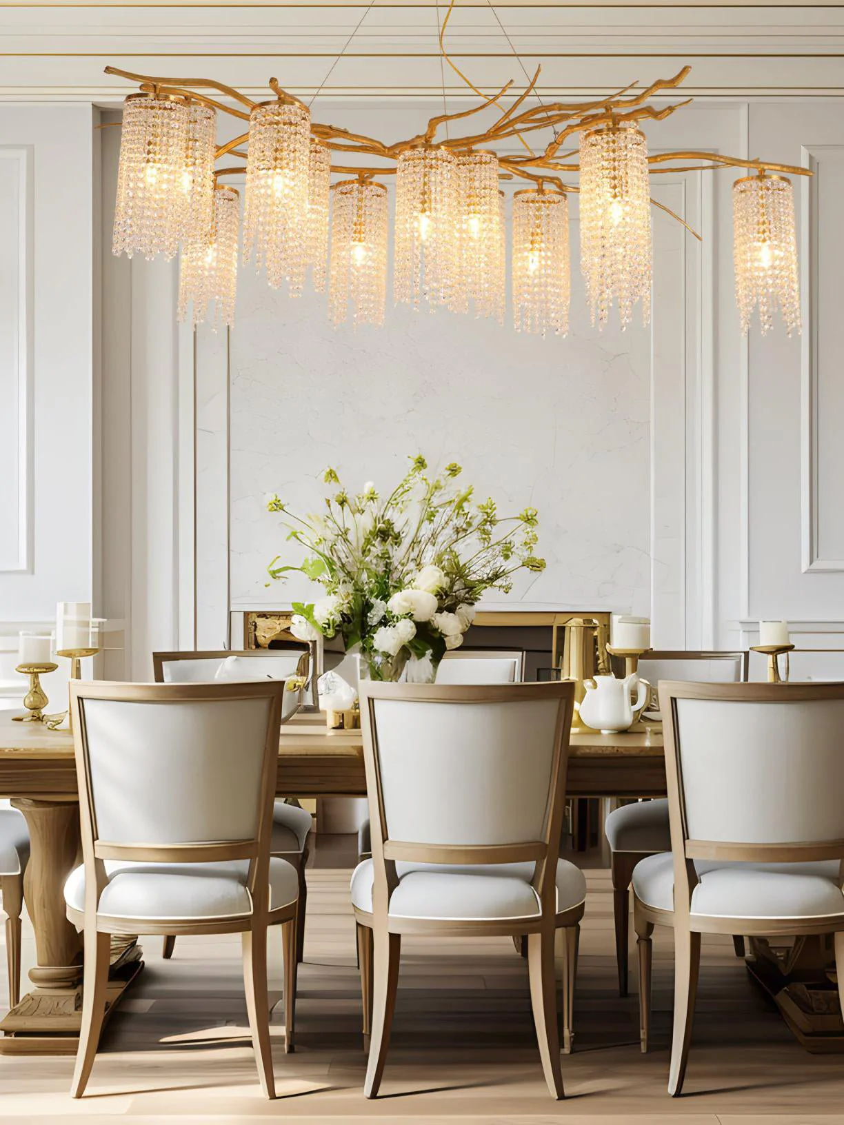 Avvariel Organic Brass Chandelier - Image 3