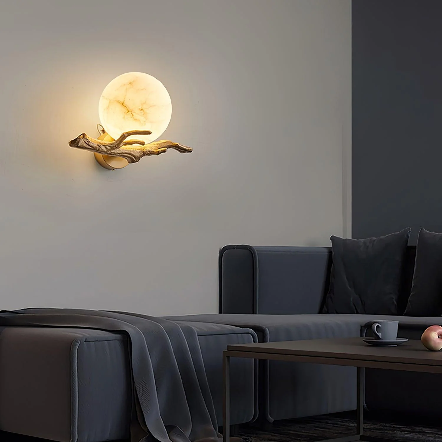 Avzorion Retro Twigs Brass Marble Wall Lamp - Image 15