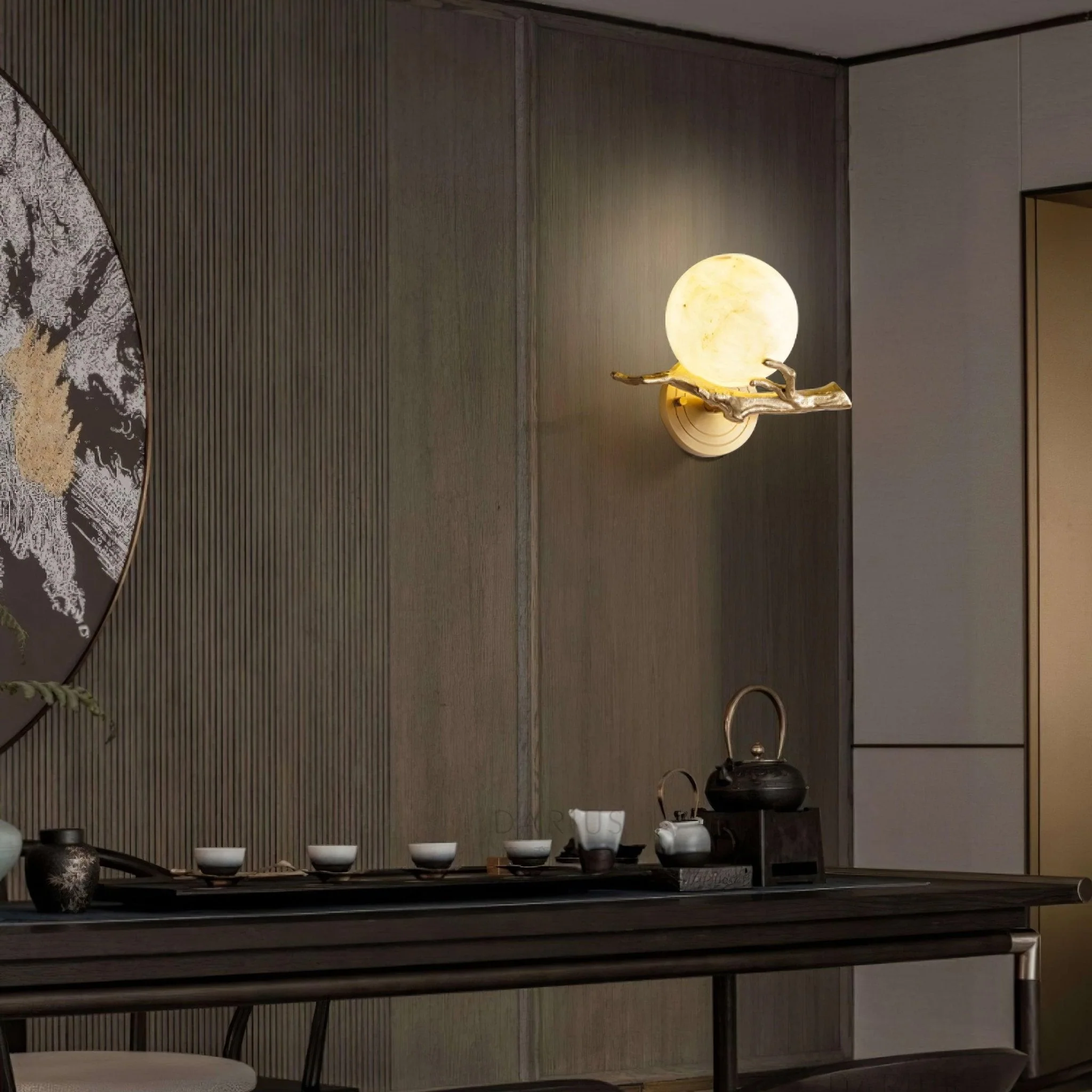 Avzorion Retro Twigs Brass Marble Wall Lamp - Image 16