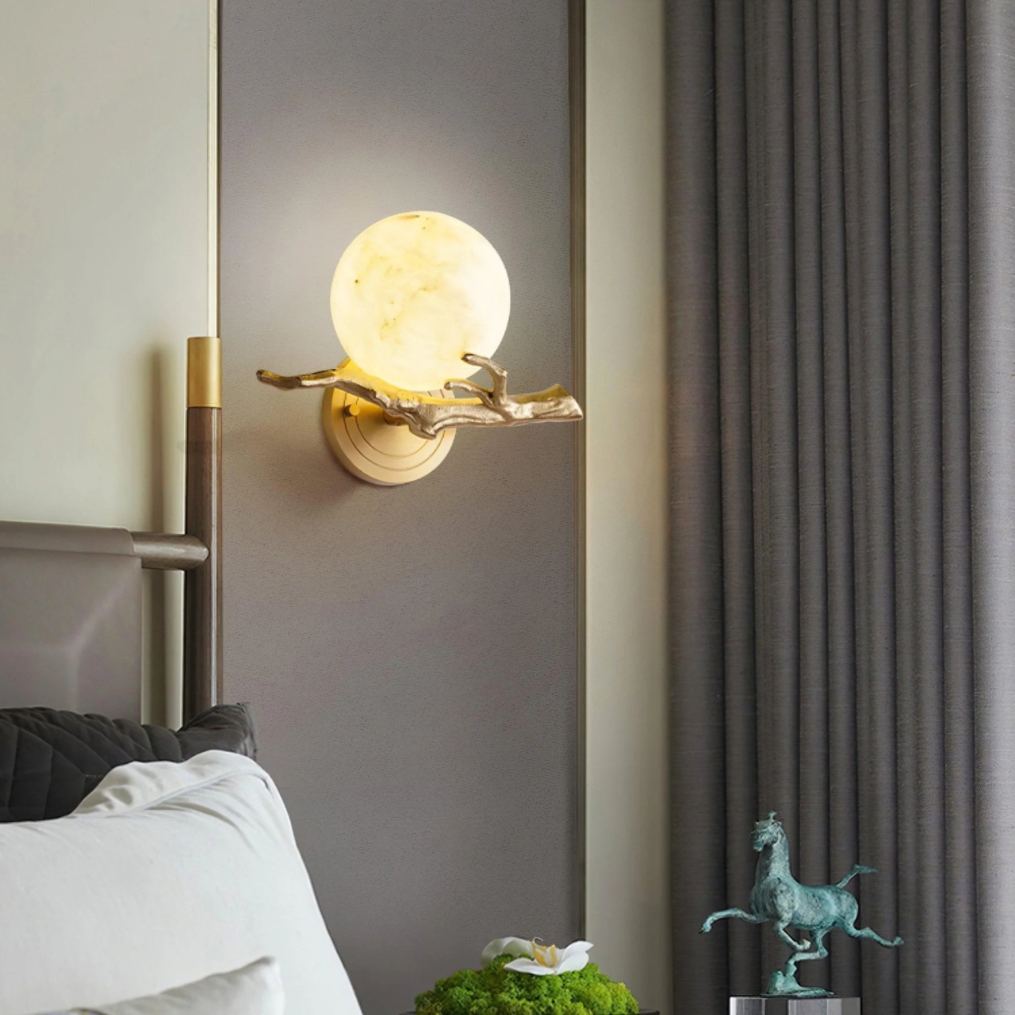 Avzorion Retro Twigs Brass Marble Wall Lamp - Image 20