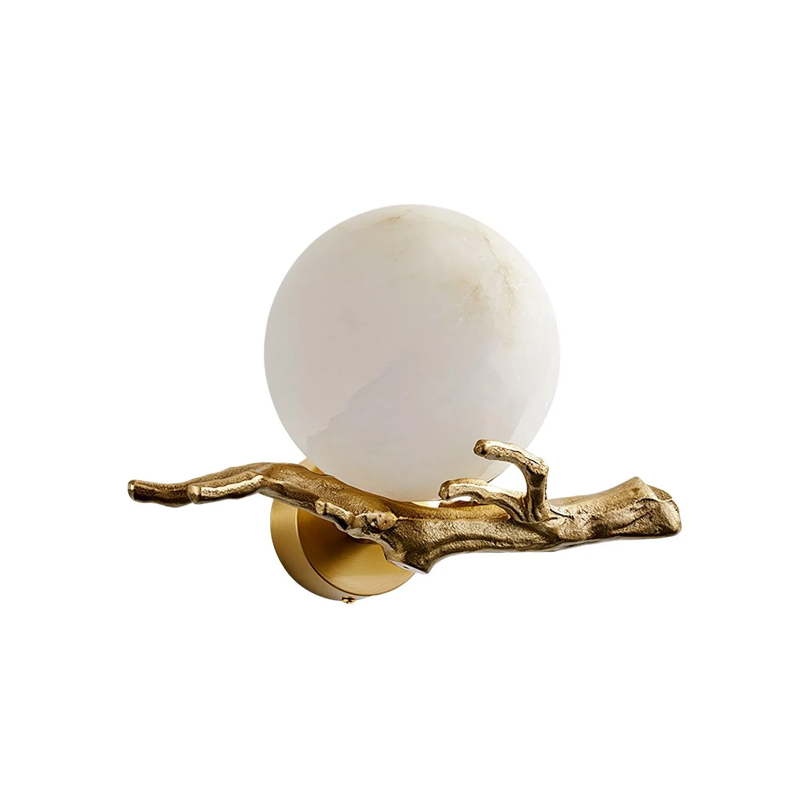 Avzorion Retro Twigs Brass Marble Wall Lamp - Image 3