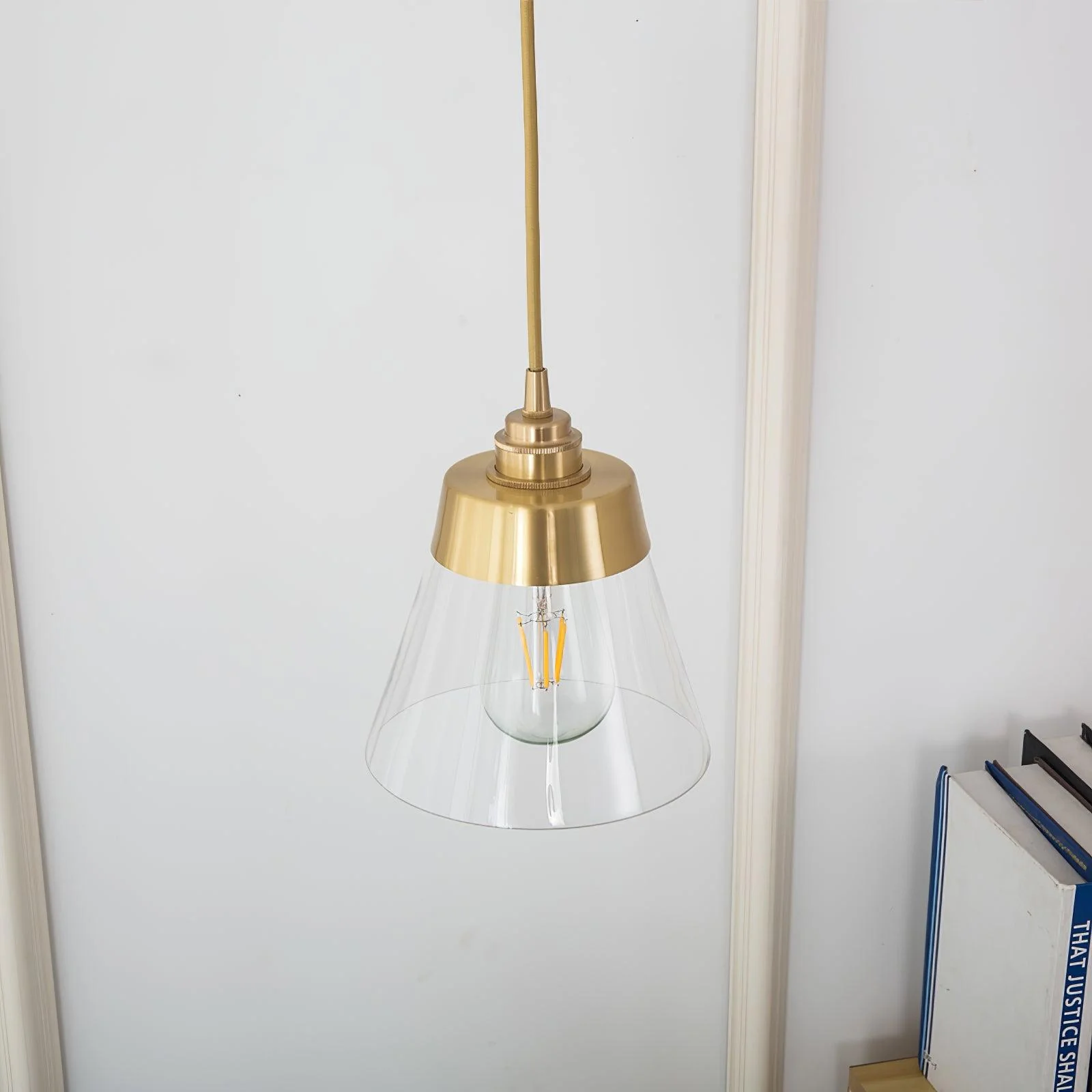 Baskin Minimalist Brass Pendant Light - Image 12