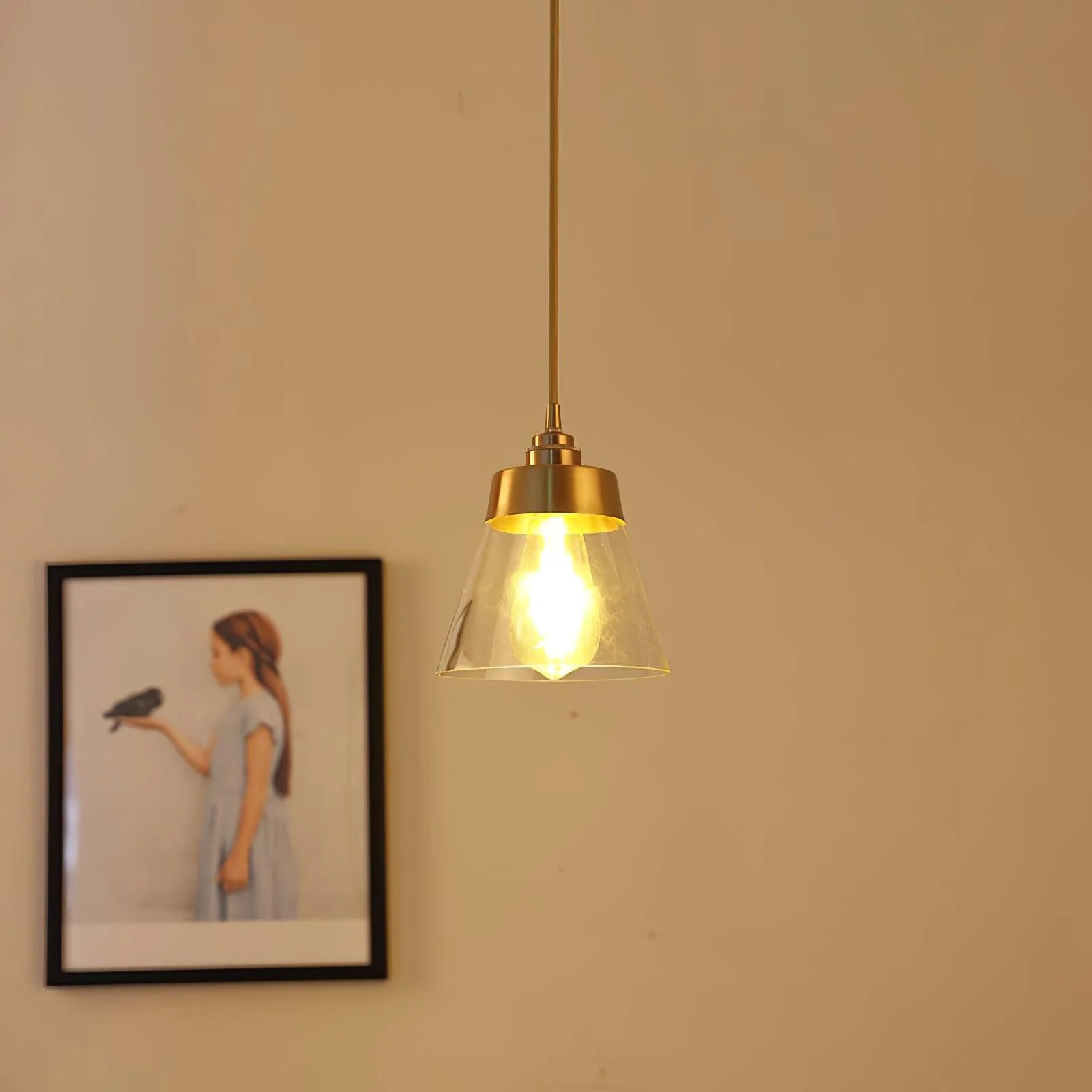 Baskin Minimalist Brass Pendant Light - Image 13