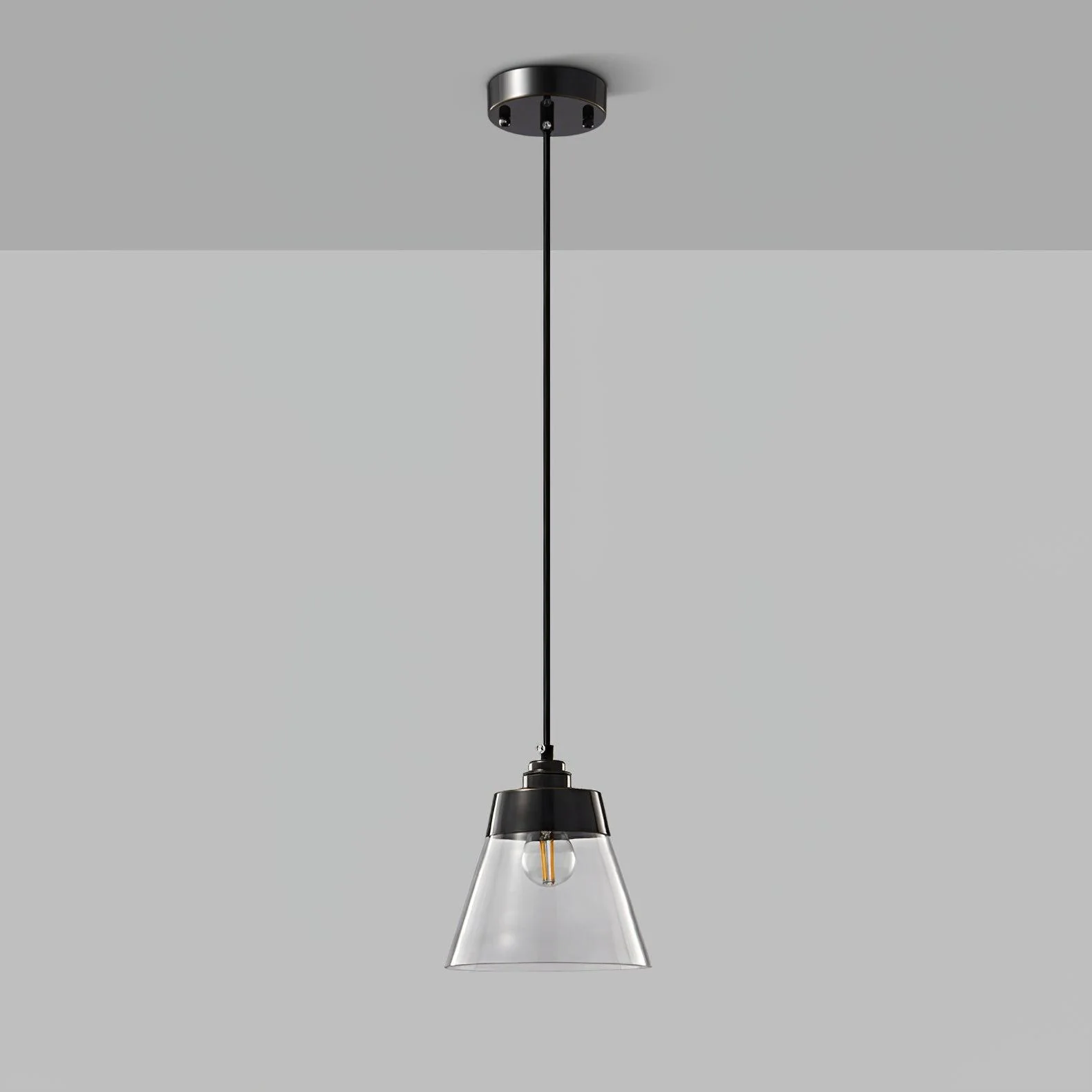 Baskin Minimalist Brass Pendant Light - Image 2