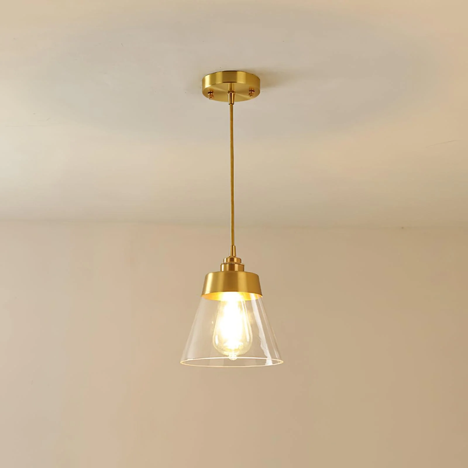 Baskin Minimalist Brass Pendant Light - Image 21