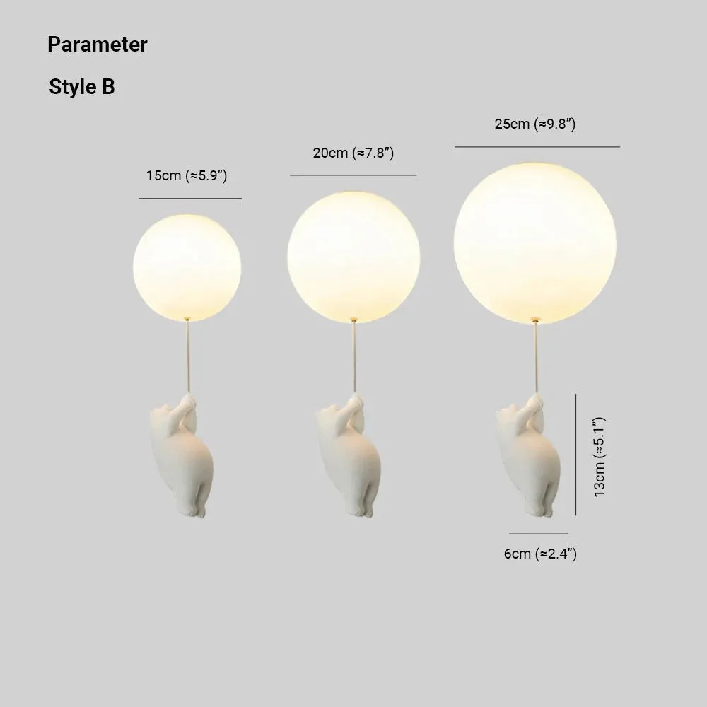 Bear Balloon Ceiling /Pendant Light - Image 6