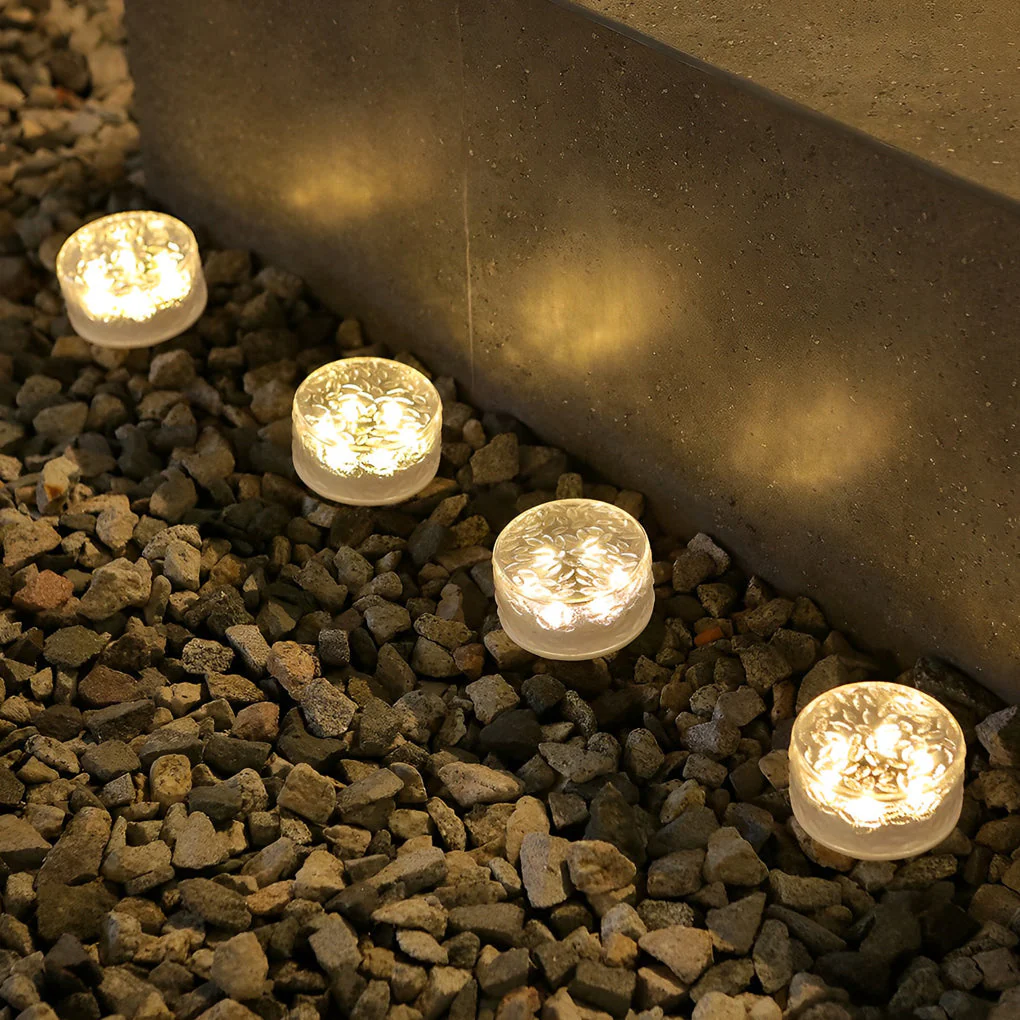 Beatrix LED Round Ice Bricks Outdoor Steps Light - Image 3