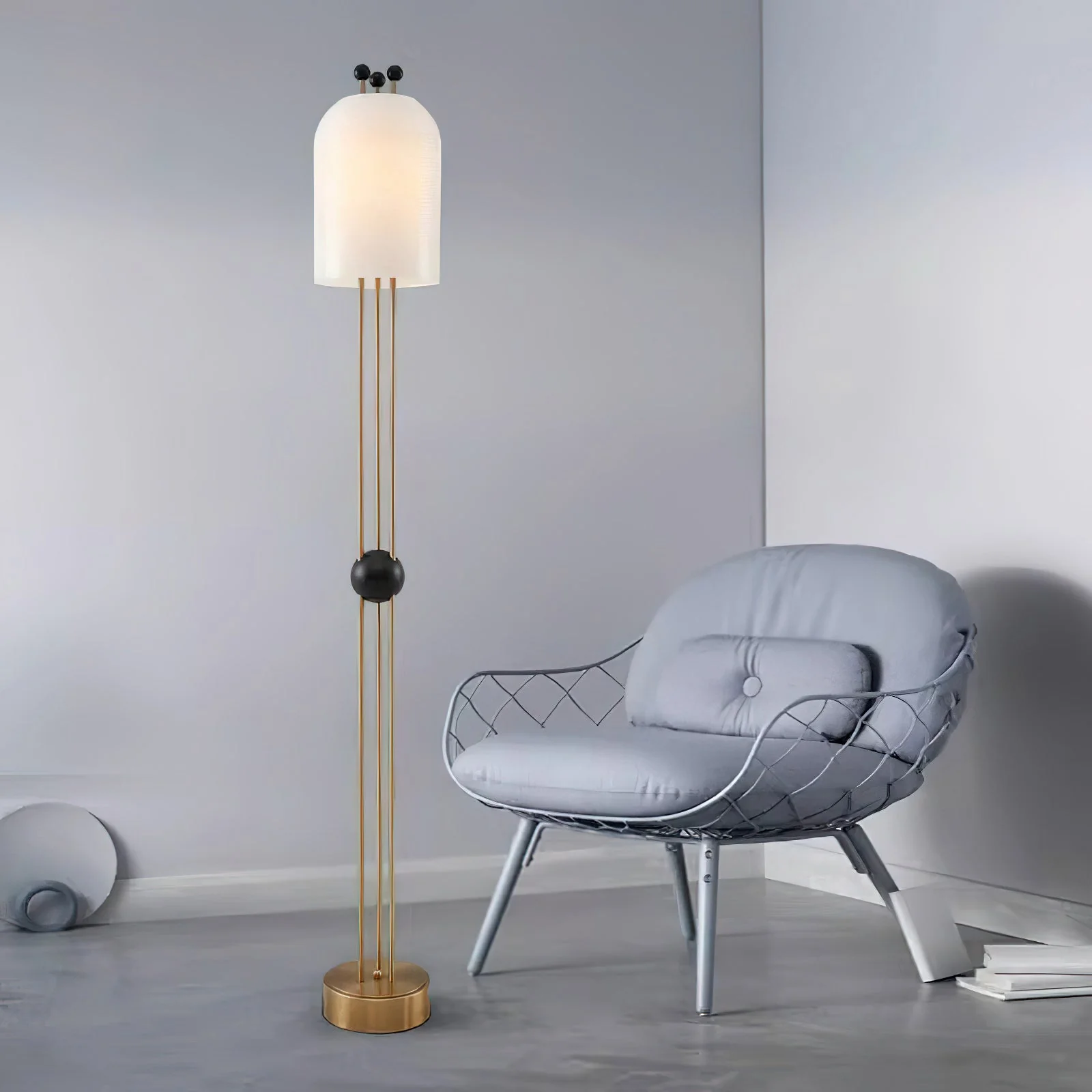 Bertha Modern Glass Floor Lamp - Image 5