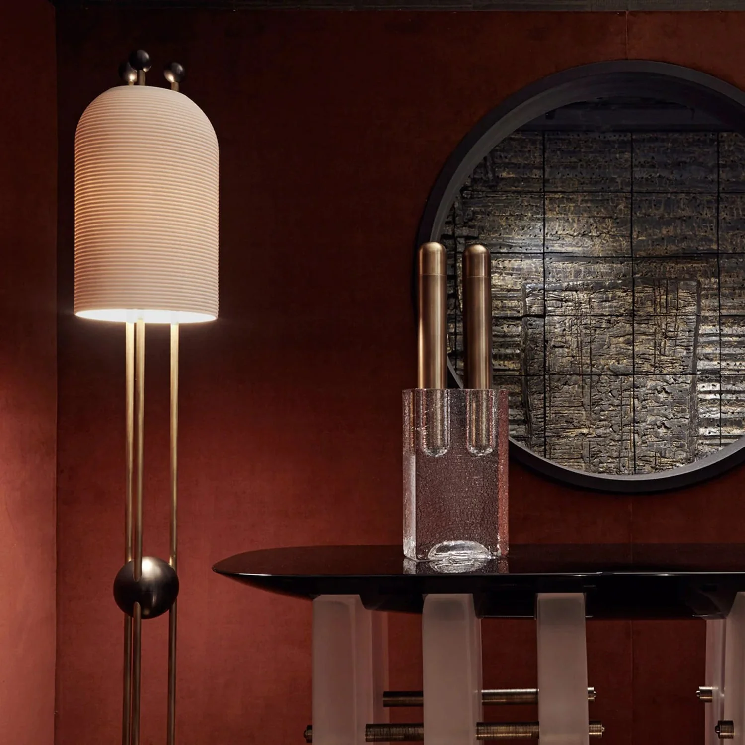 Bertha Modern Glass Floor Lamp - Image 6