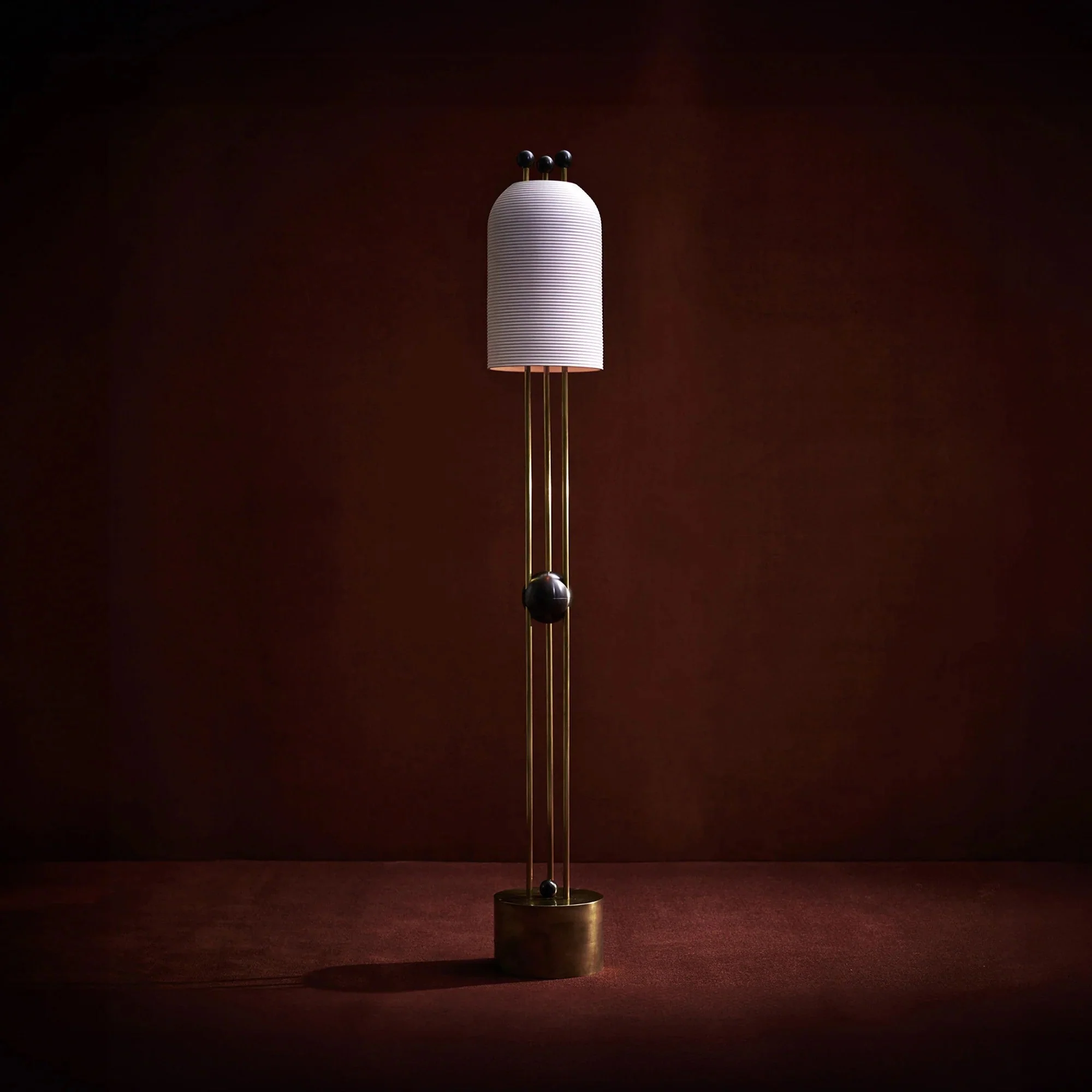 Bertha Modern Glass Floor Lamp - Image 7